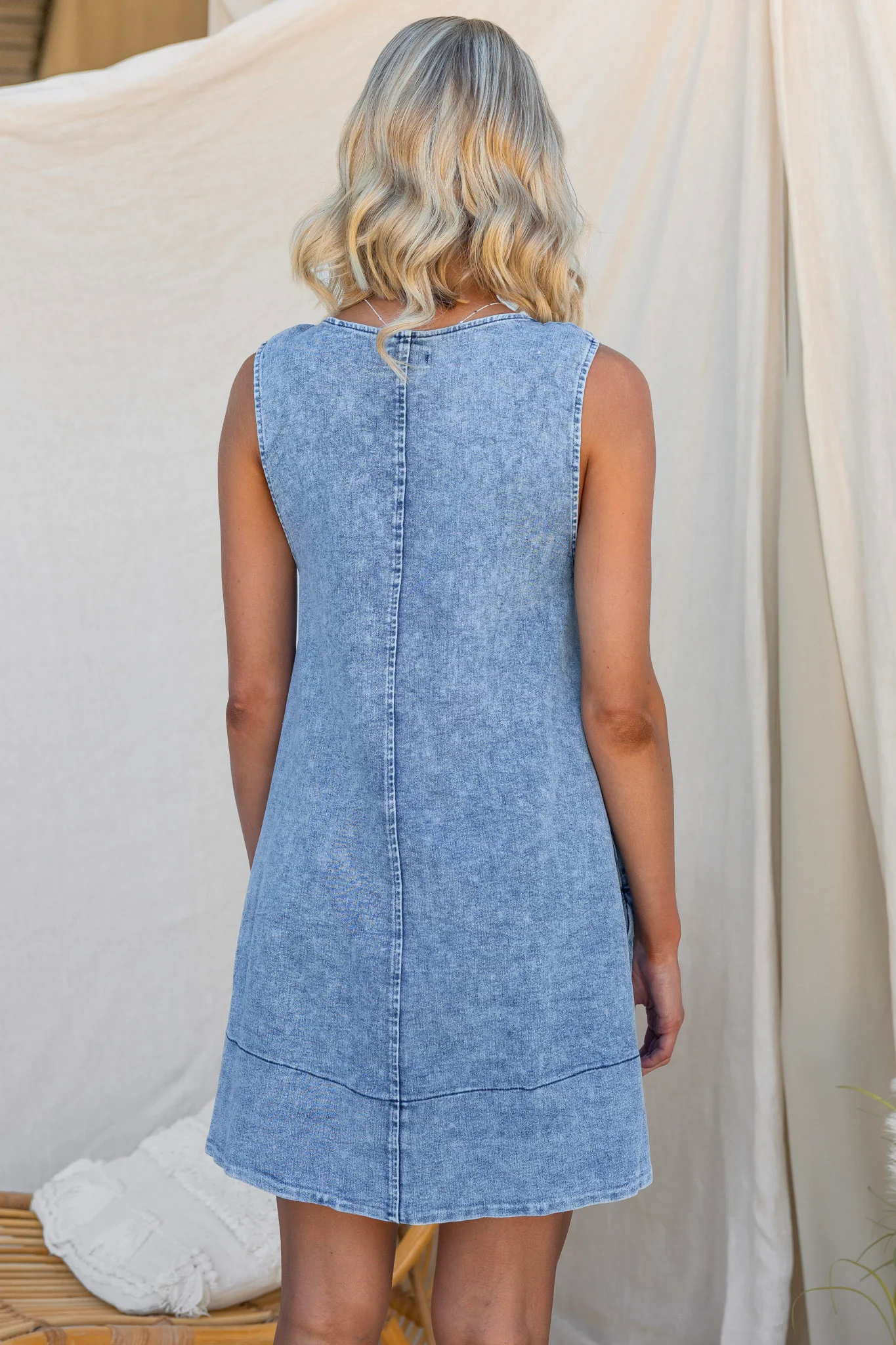 Muse Denim Dress - Image 8