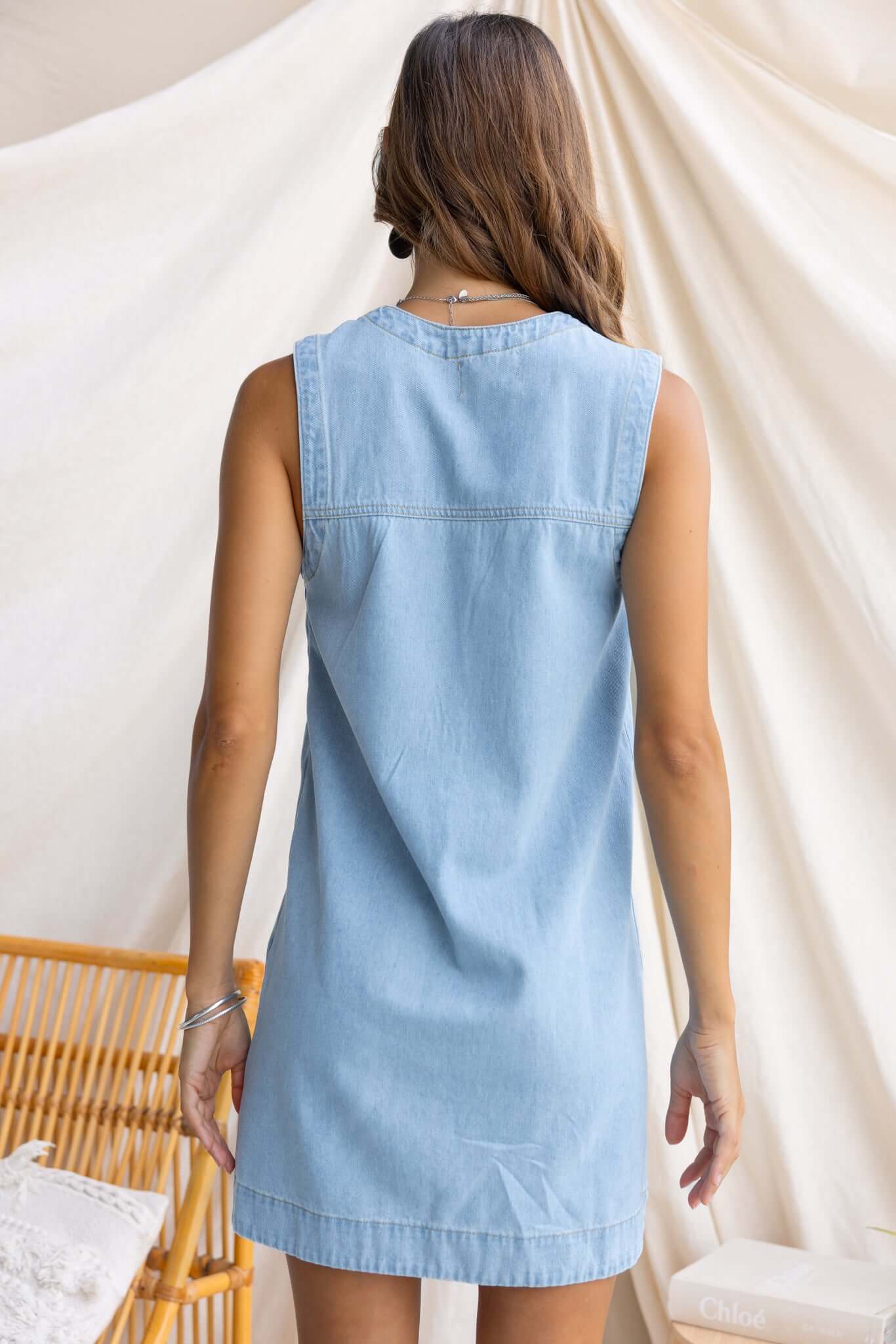 Nari Denim Dress - Image 6