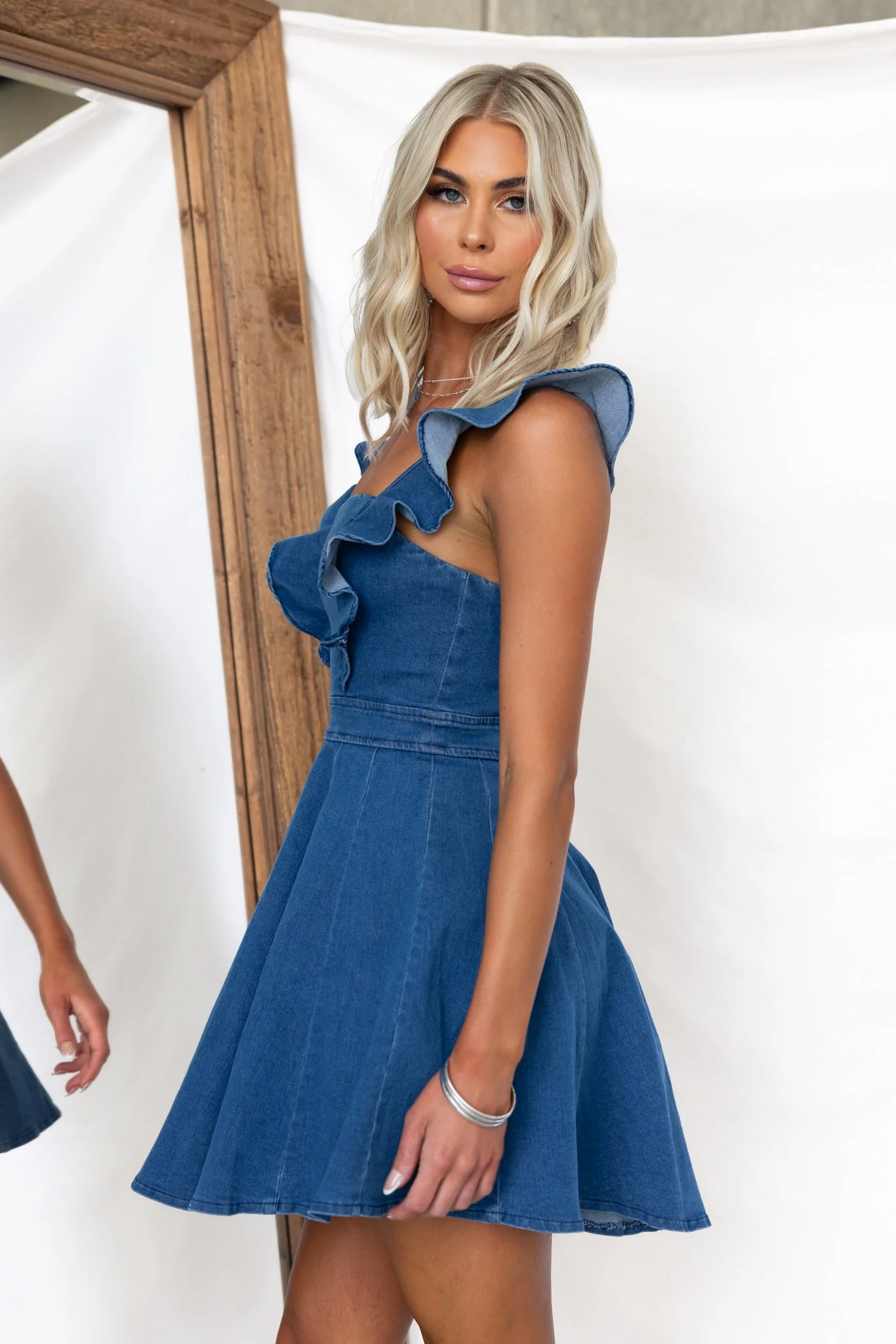 Natty Denim Dress - Image 4