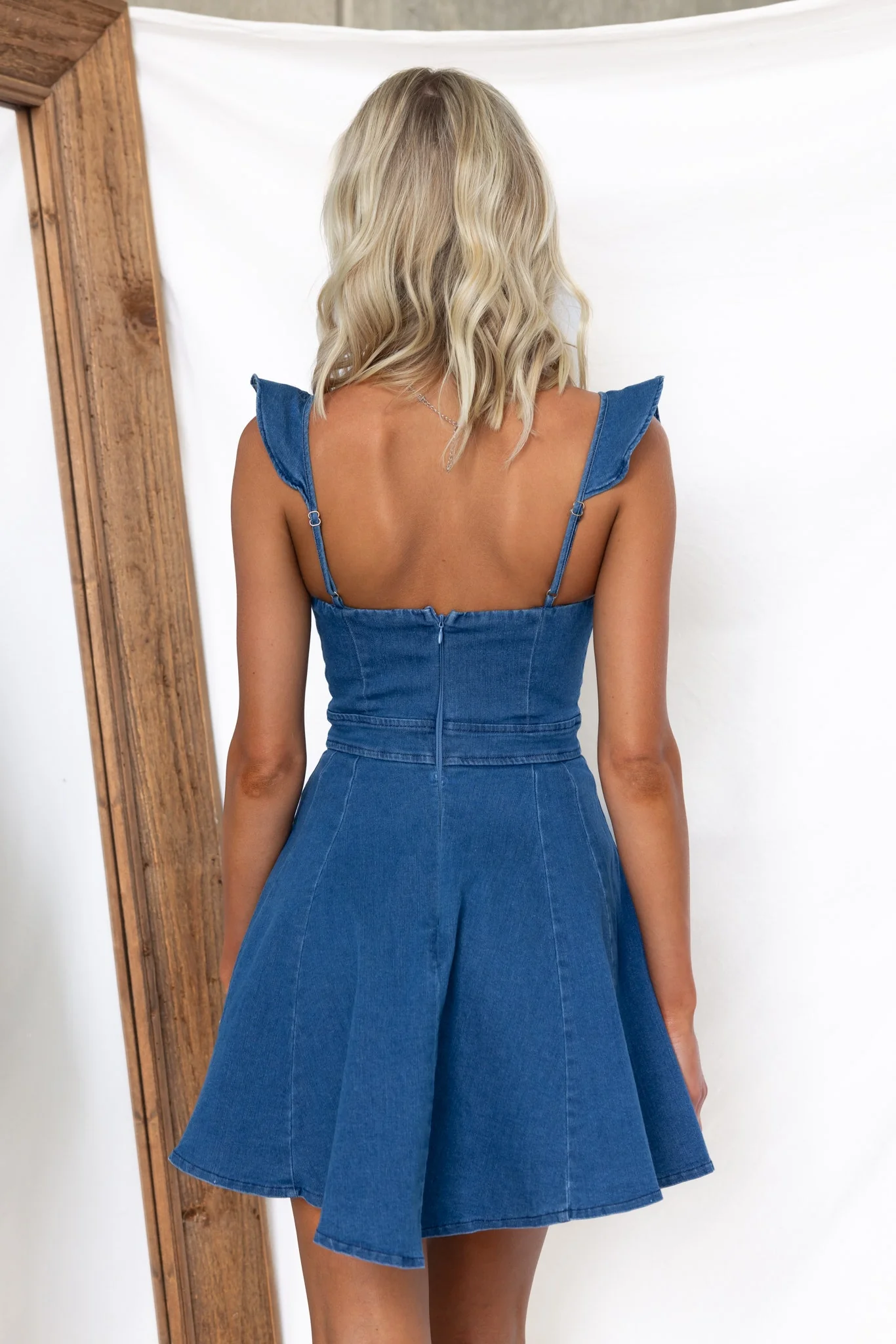 Natty Denim Dress - Image 5