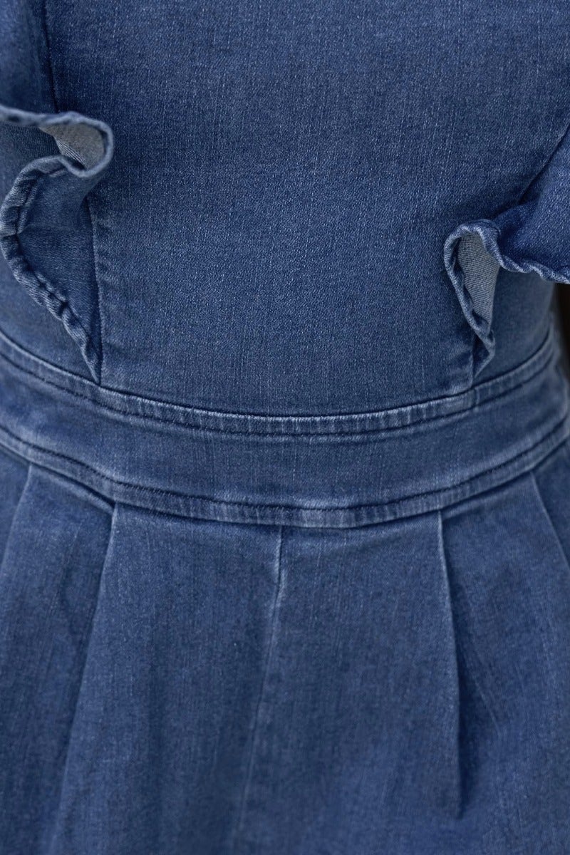 Natty Denim Playsuit - Image 6