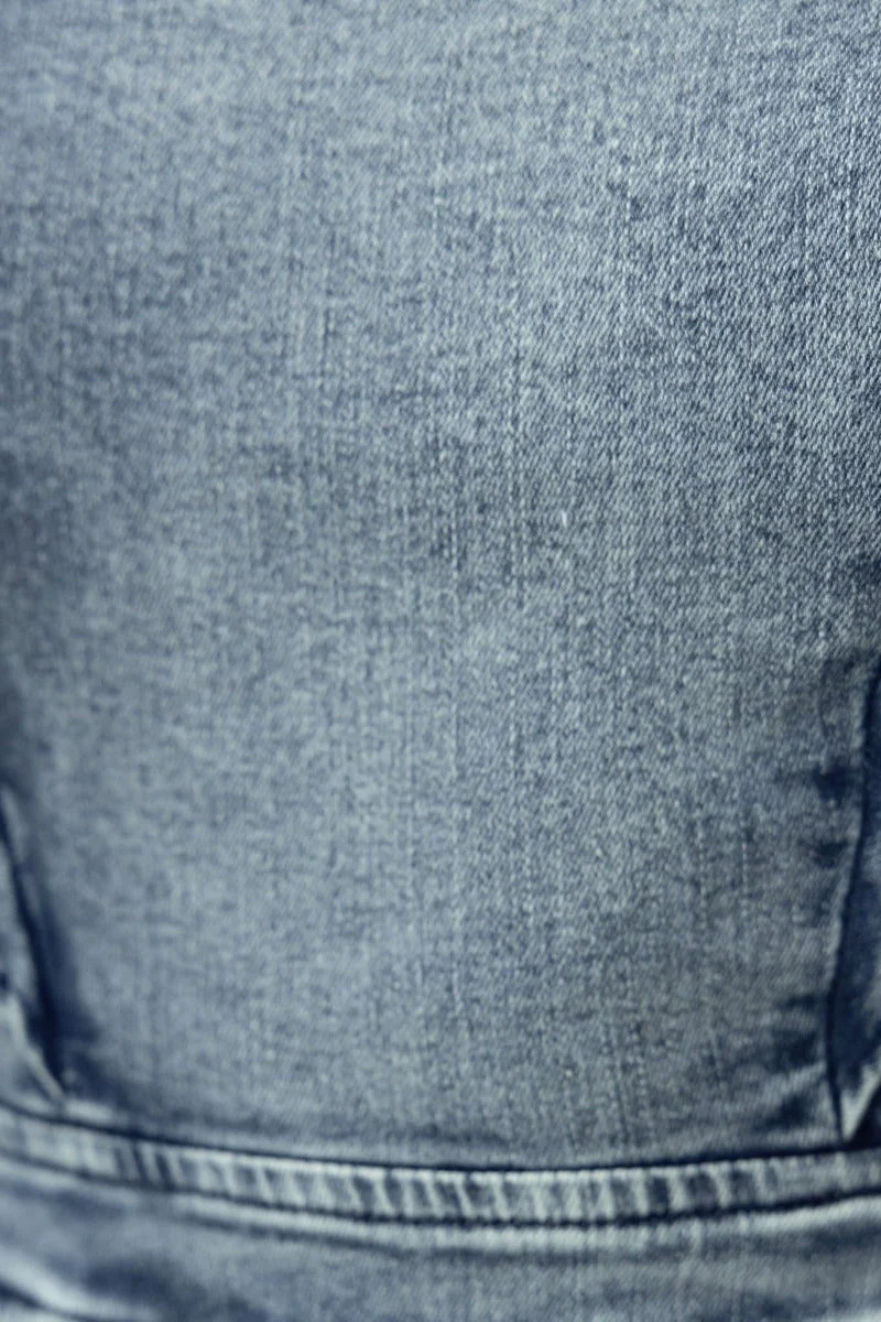 Natty Denim Playsuit - Image 7
