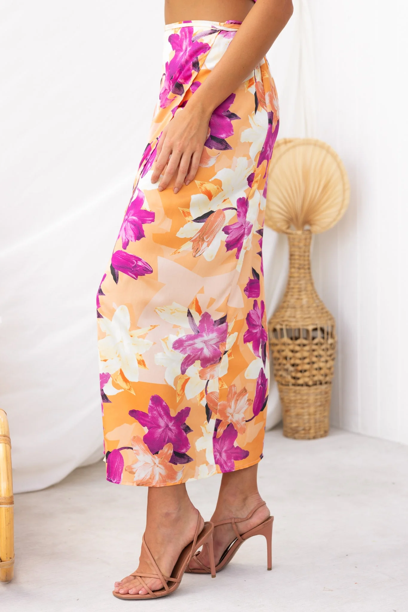 Nerida Wrap Midi Skirt - Image 3