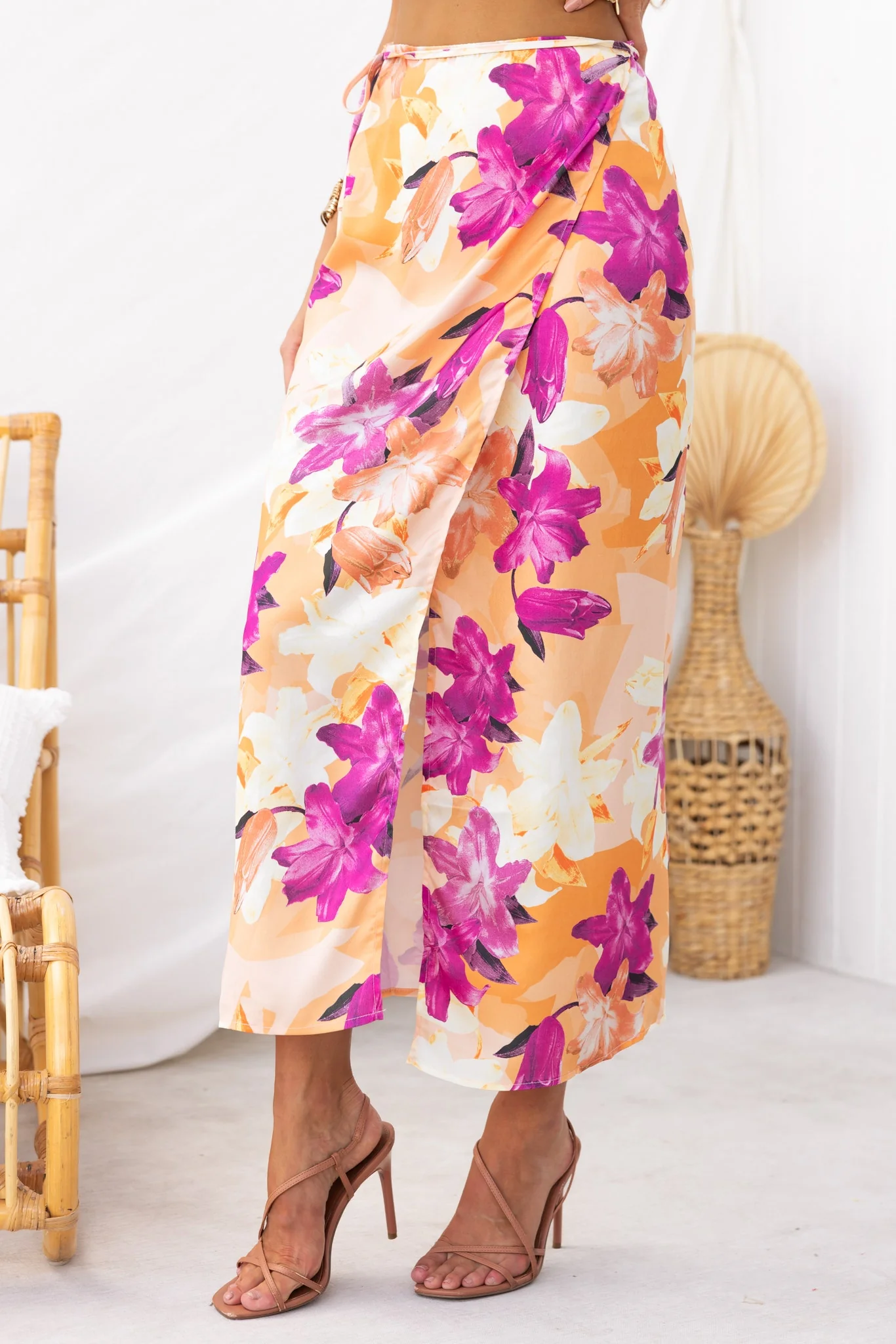 Nerida Wrap Midi Skirt - Image 4