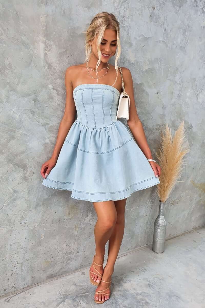 Never Again Denim Dress