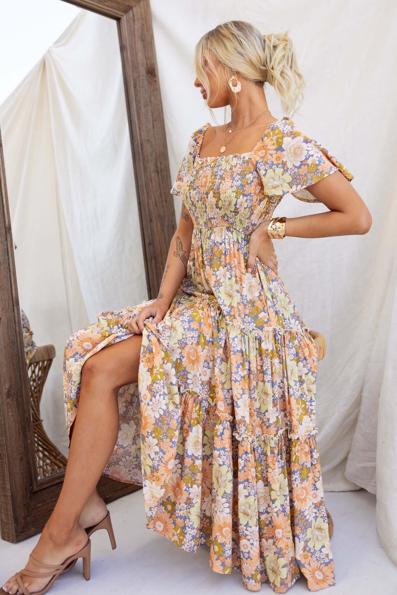 Nostalgic Maxi Dress