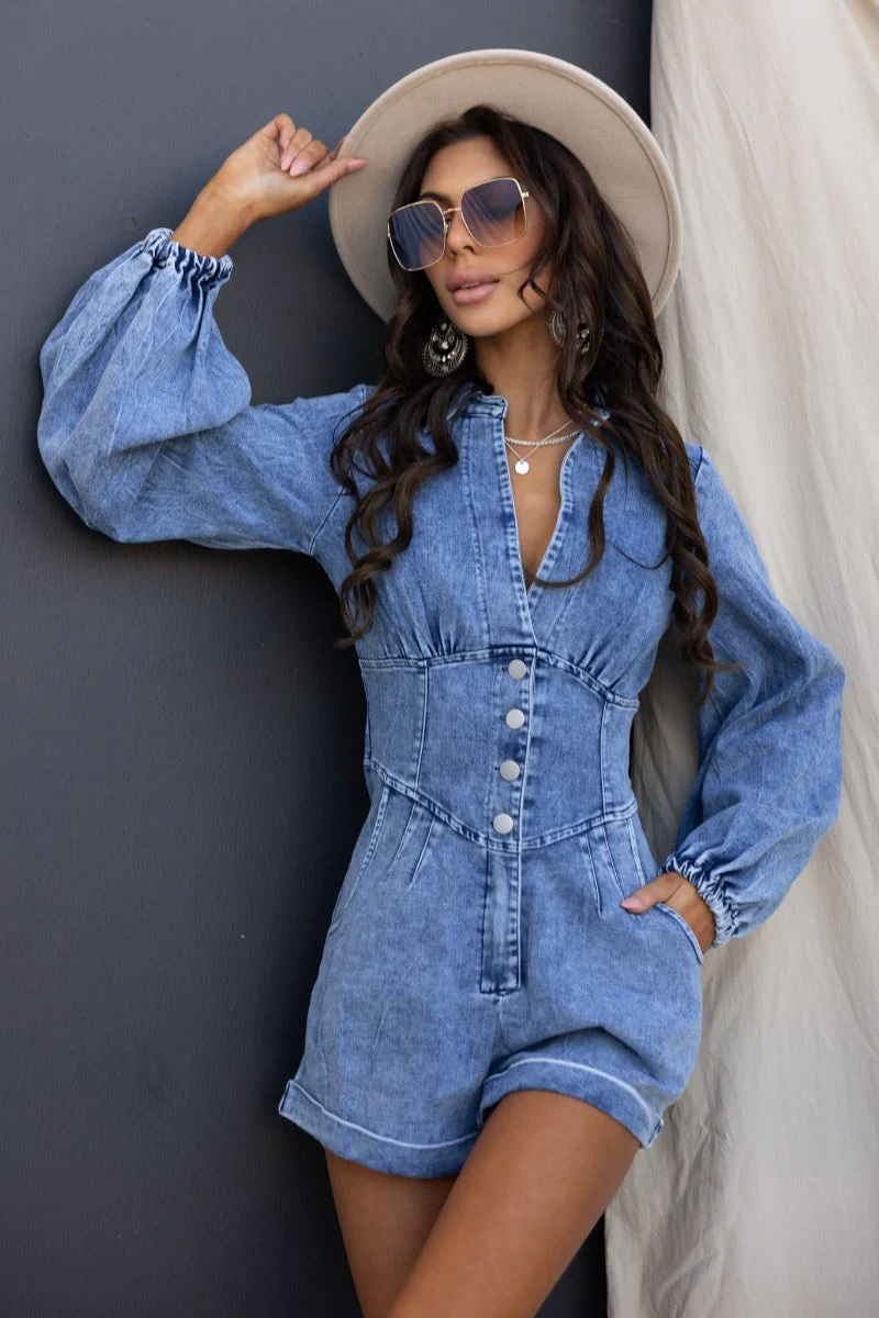 Nova Denim Playsuit