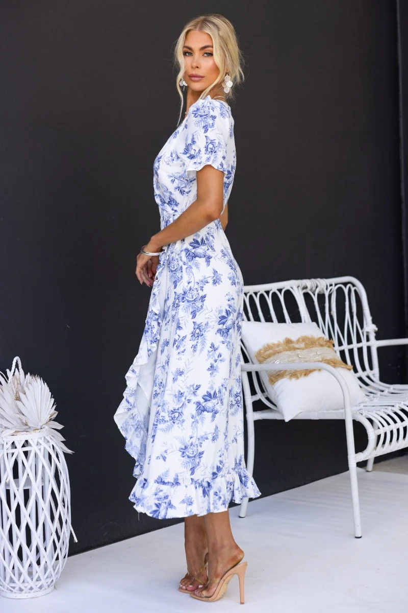 Oceanside Wrap Midi Dress - Image 5