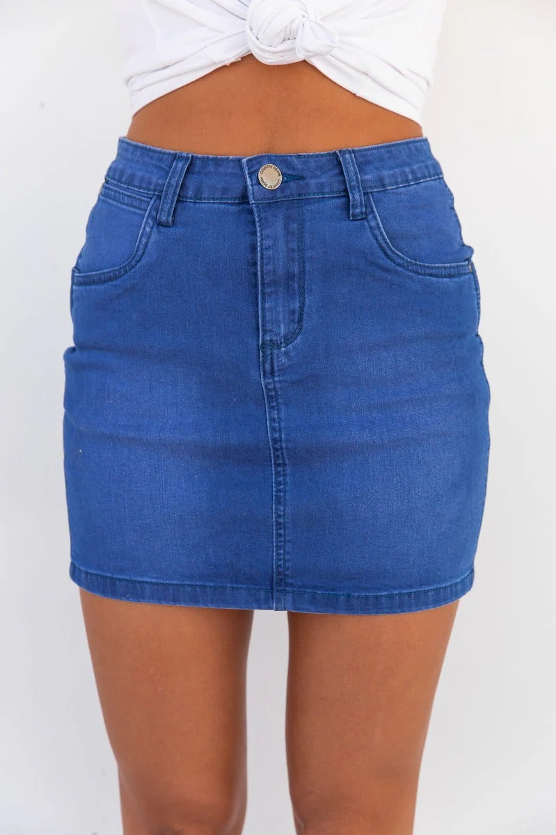 On Film Denim Skirt - Image 5