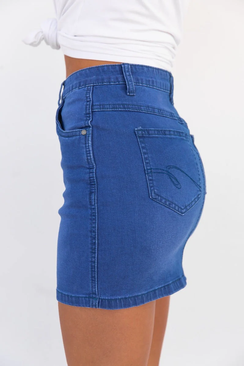 On Film Denim Skirt - Image 6
