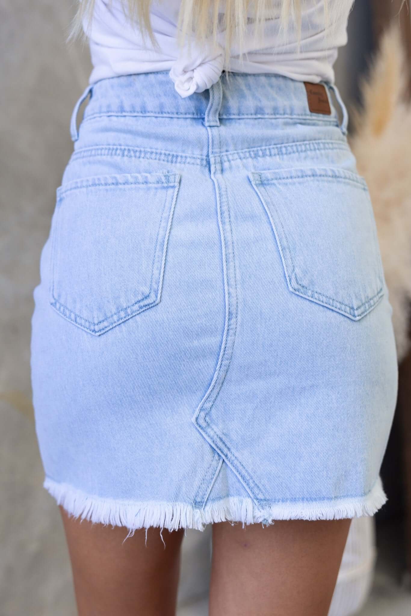Orange County Denim Skirt - Image 6