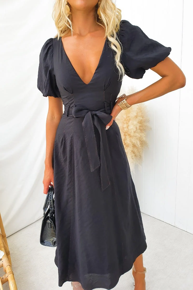 Orderly Midi Dress