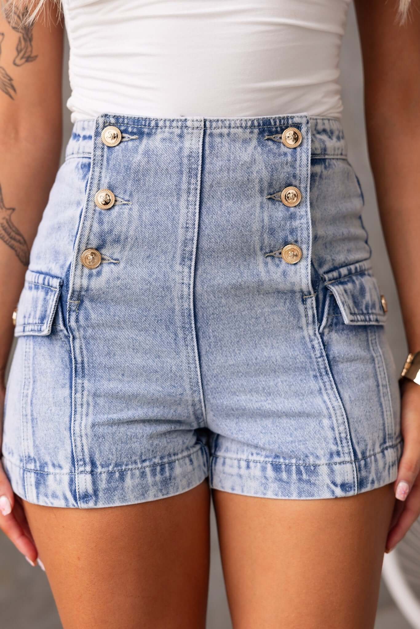 Osment Denim Shorts - Image 4
