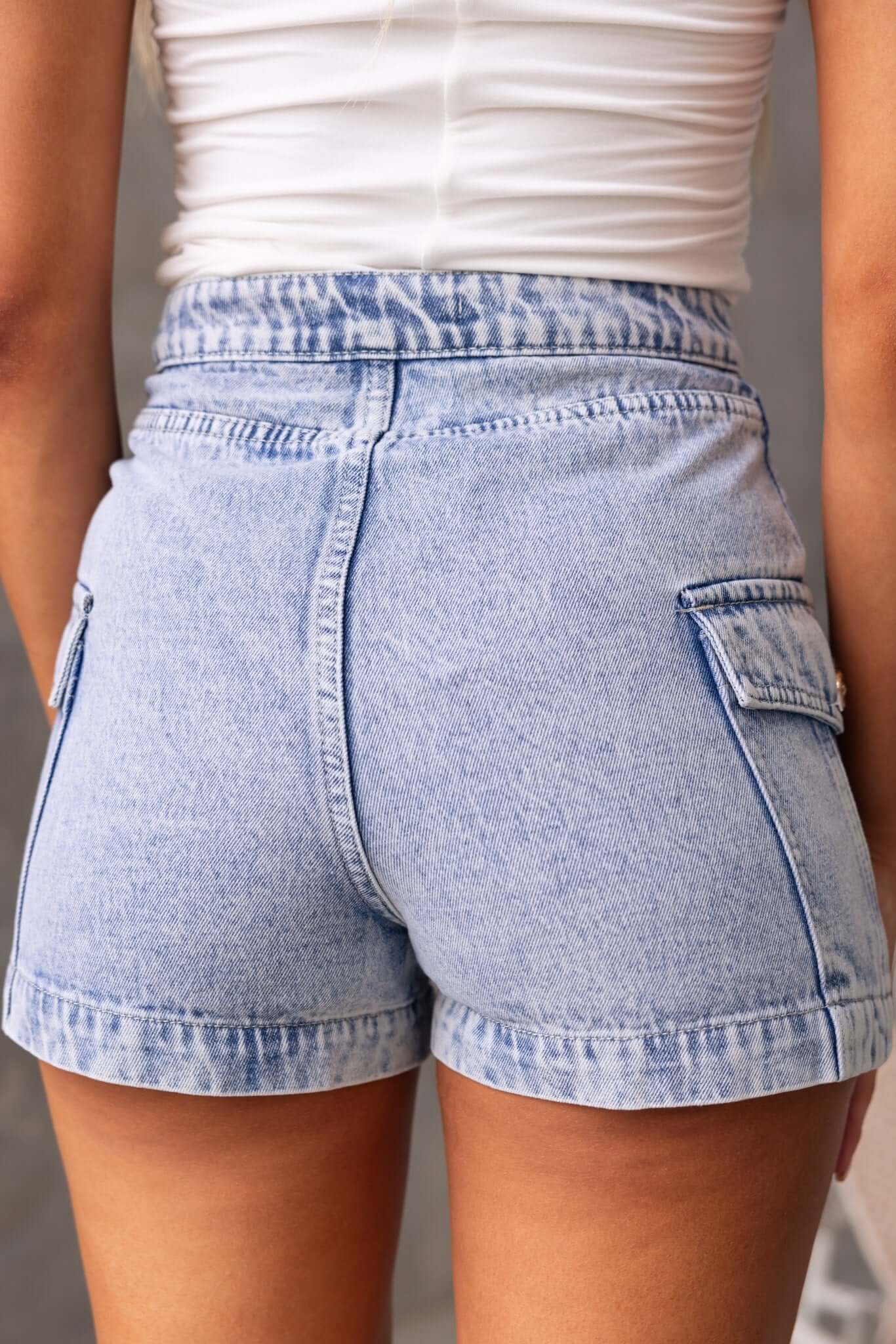 Osment Denim Shorts - Image 7