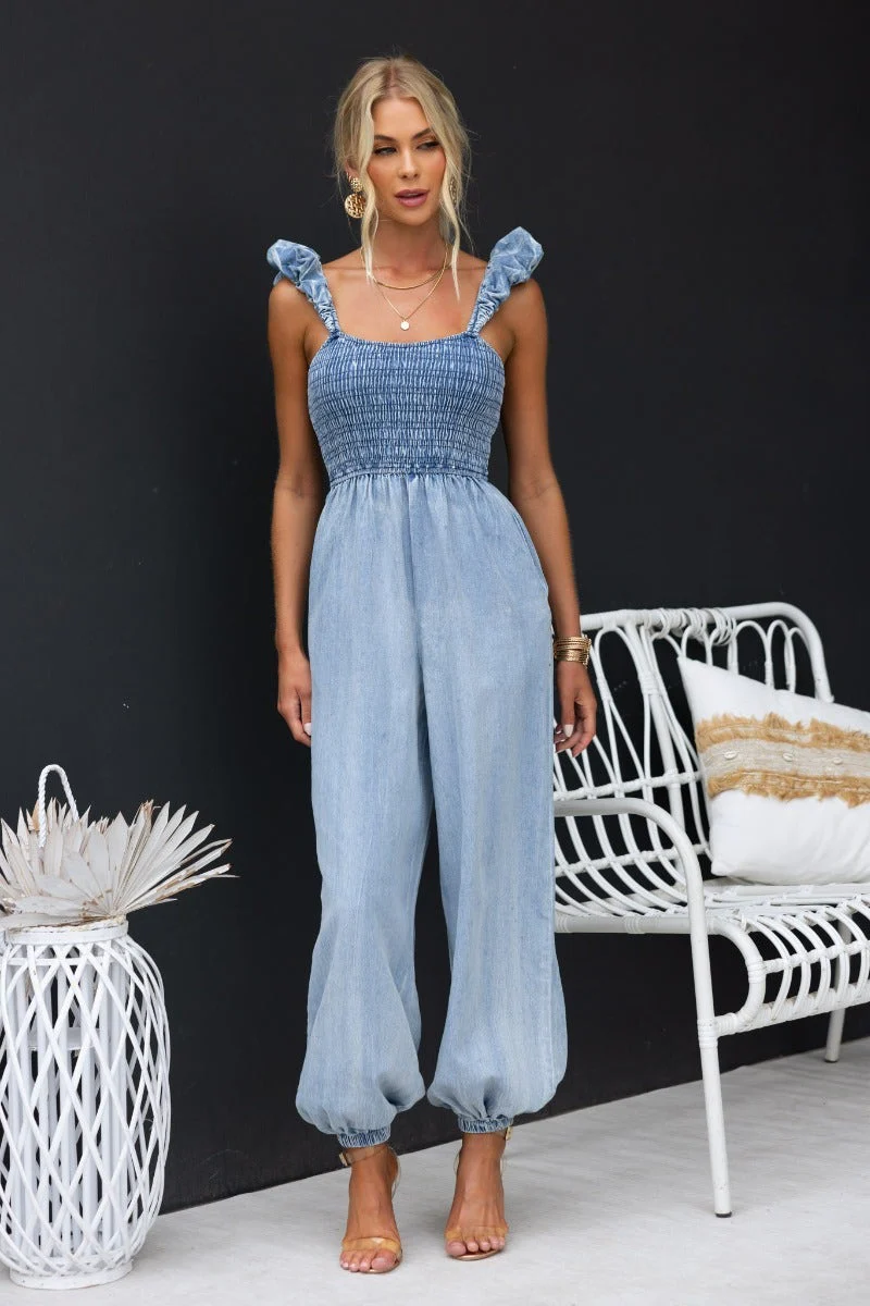 Paddington Denim Jumpsuit - Image 3