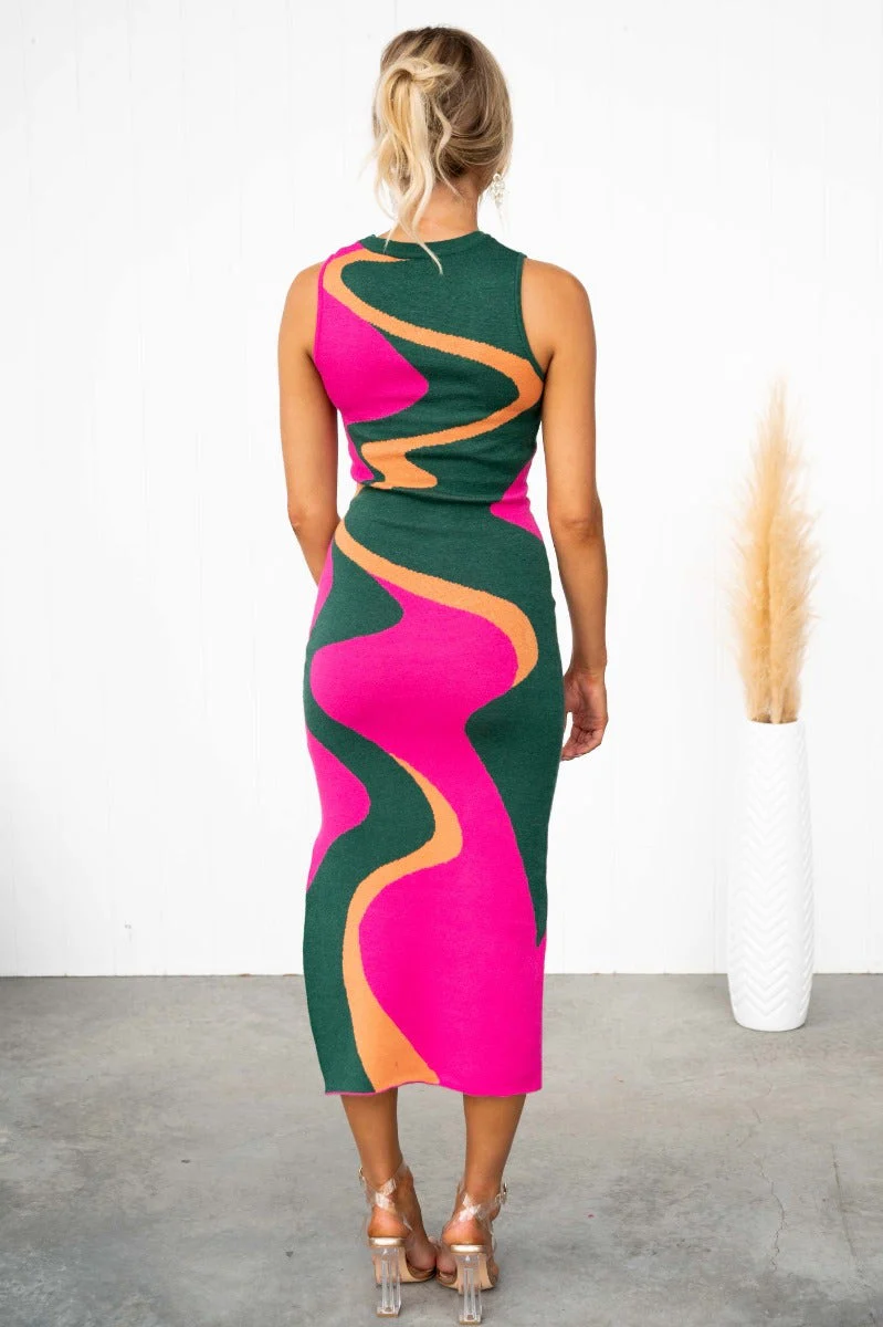 Paddle Pop Midi Dress - Image 4