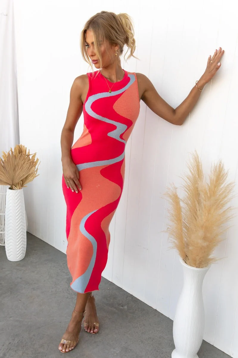 Paddle Pop Midi Dress