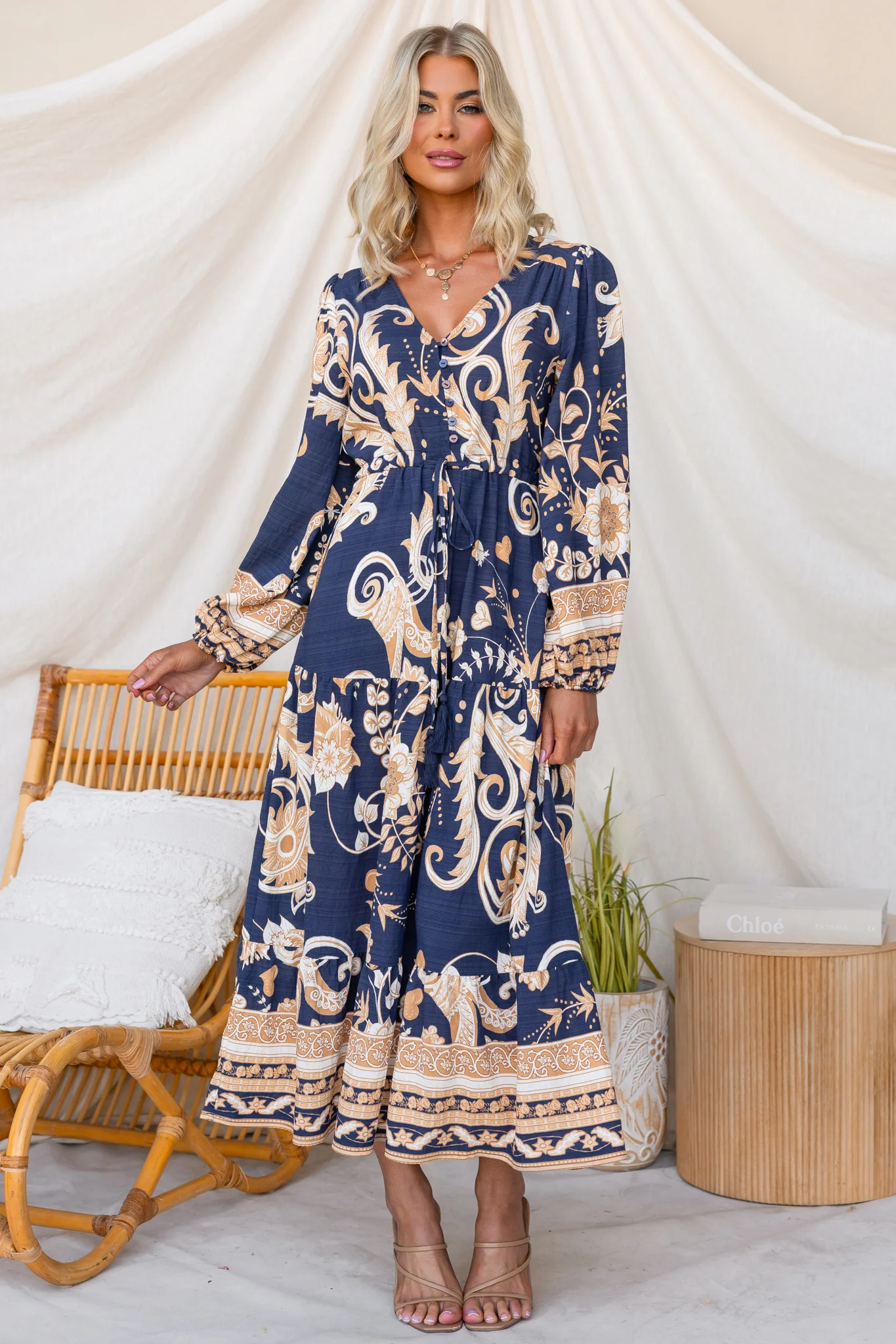 Pale Tide Maxi Dress - Image 3