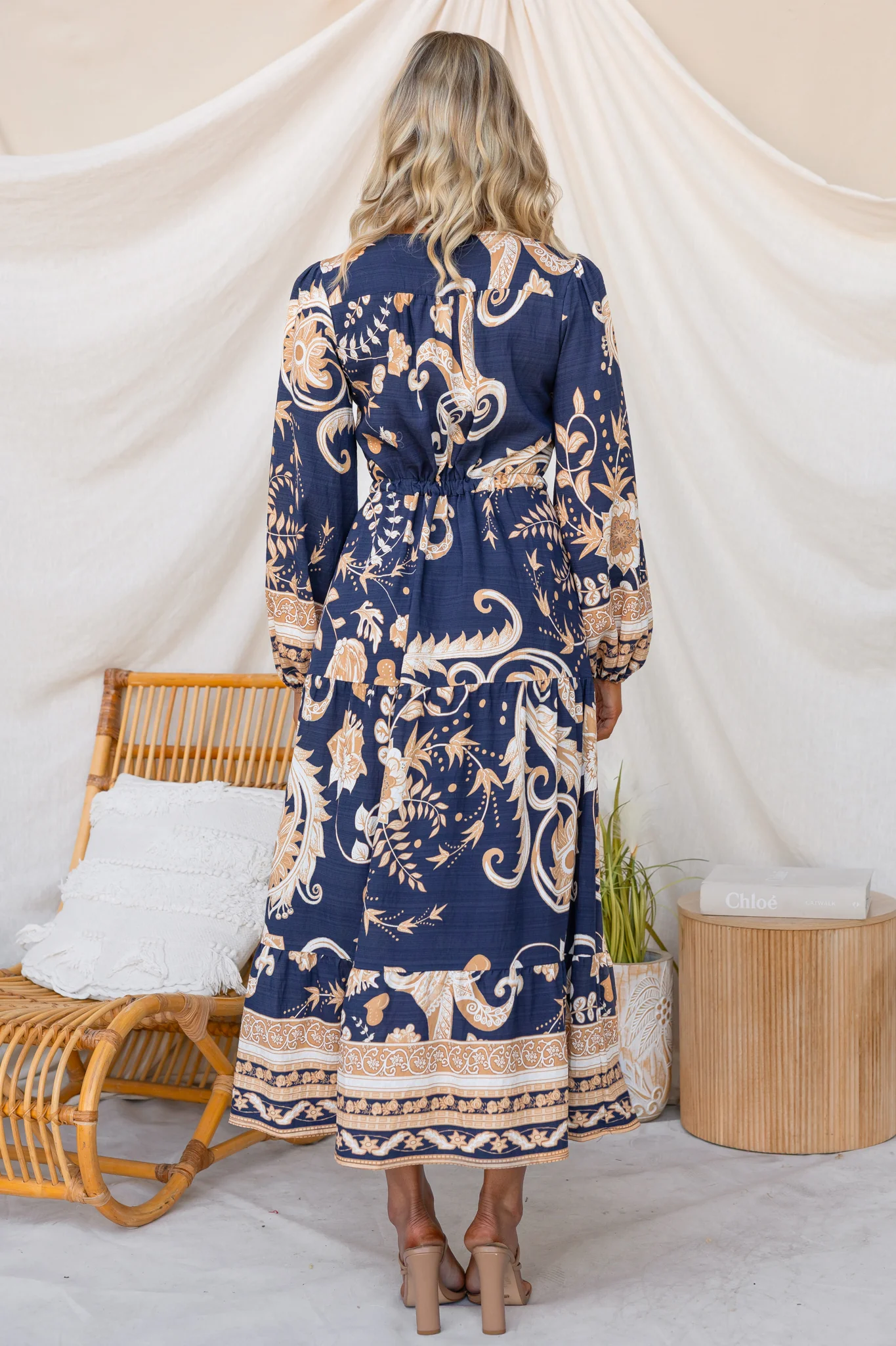 Pale Tide Maxi Dress - Image 7