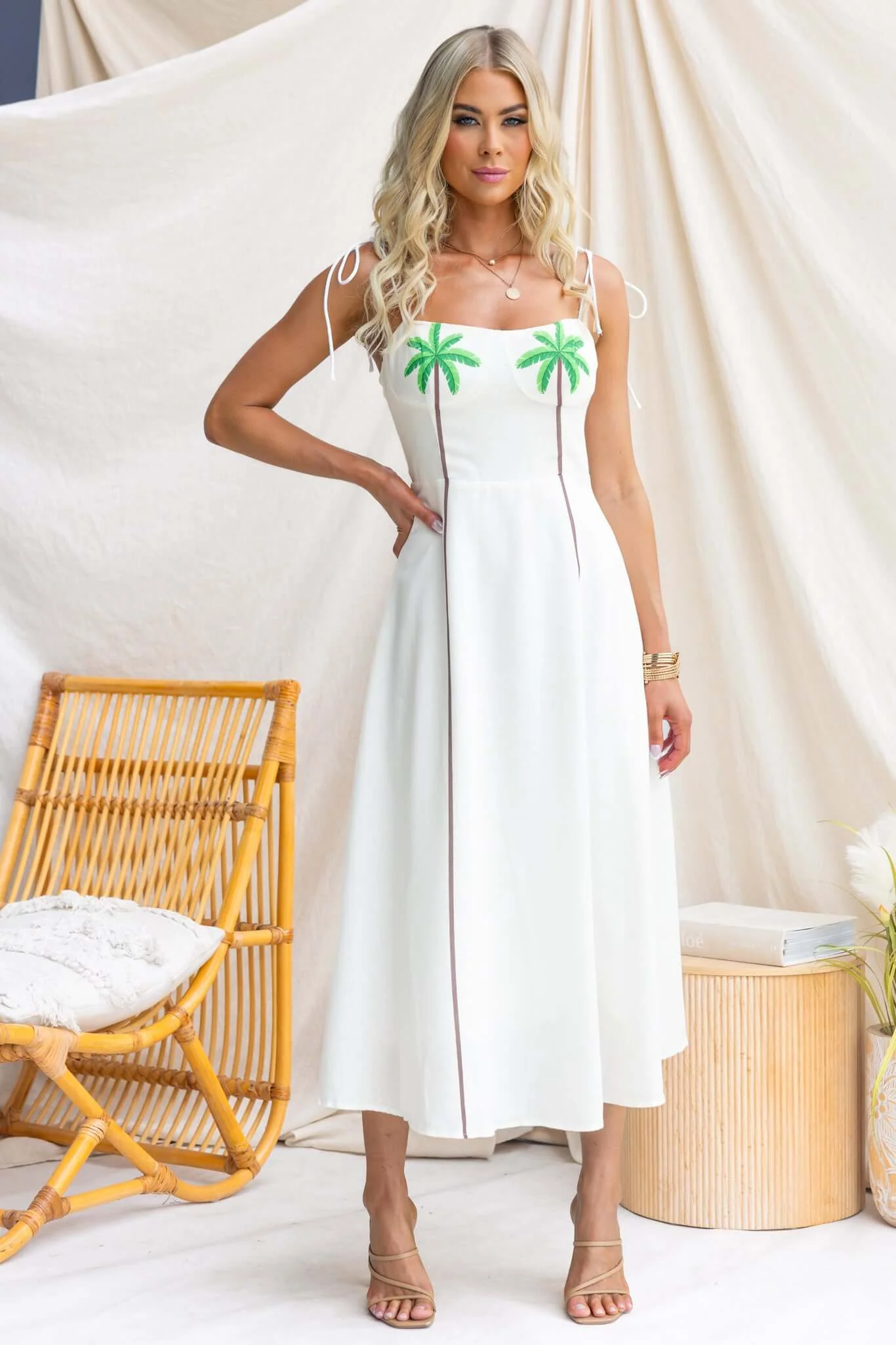 Pastel Terrace Midi Dress - Image 3