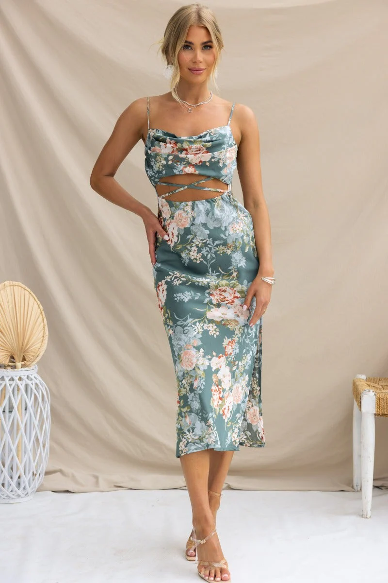 Peonies Midi Dress - Image 4