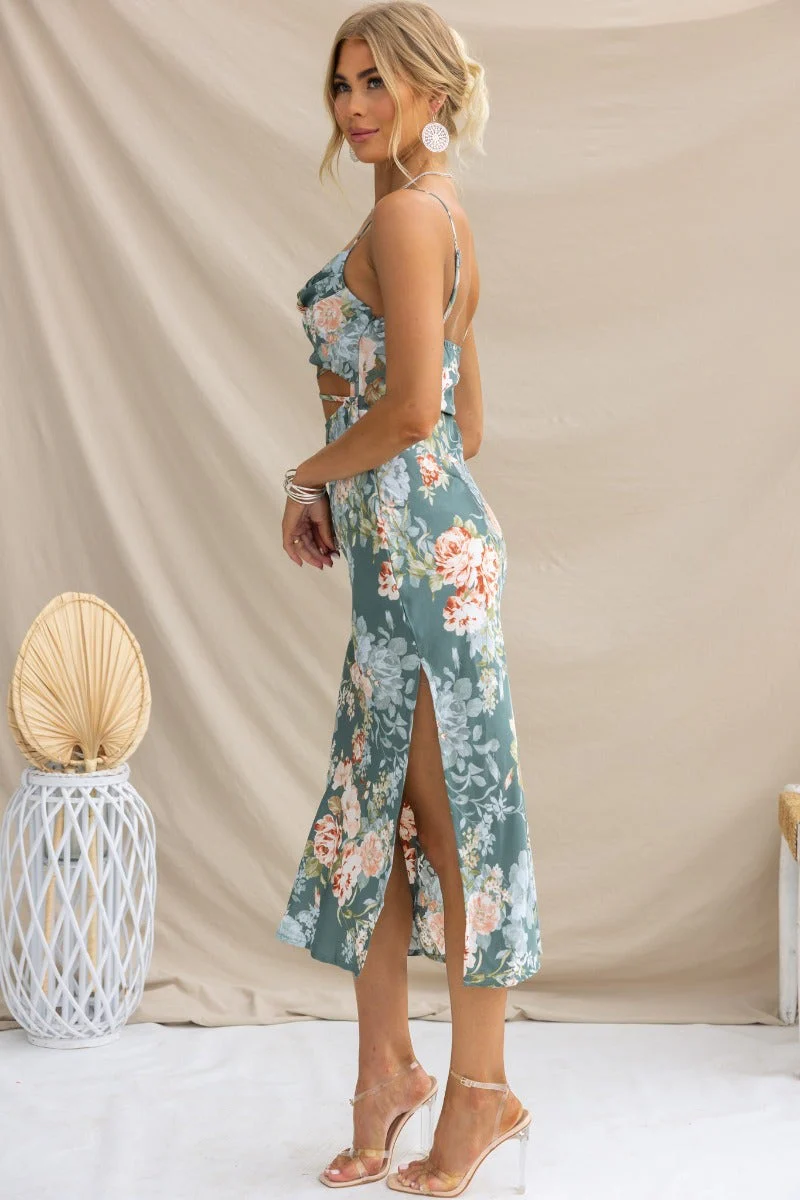 Peonies Midi Dress - Image 5