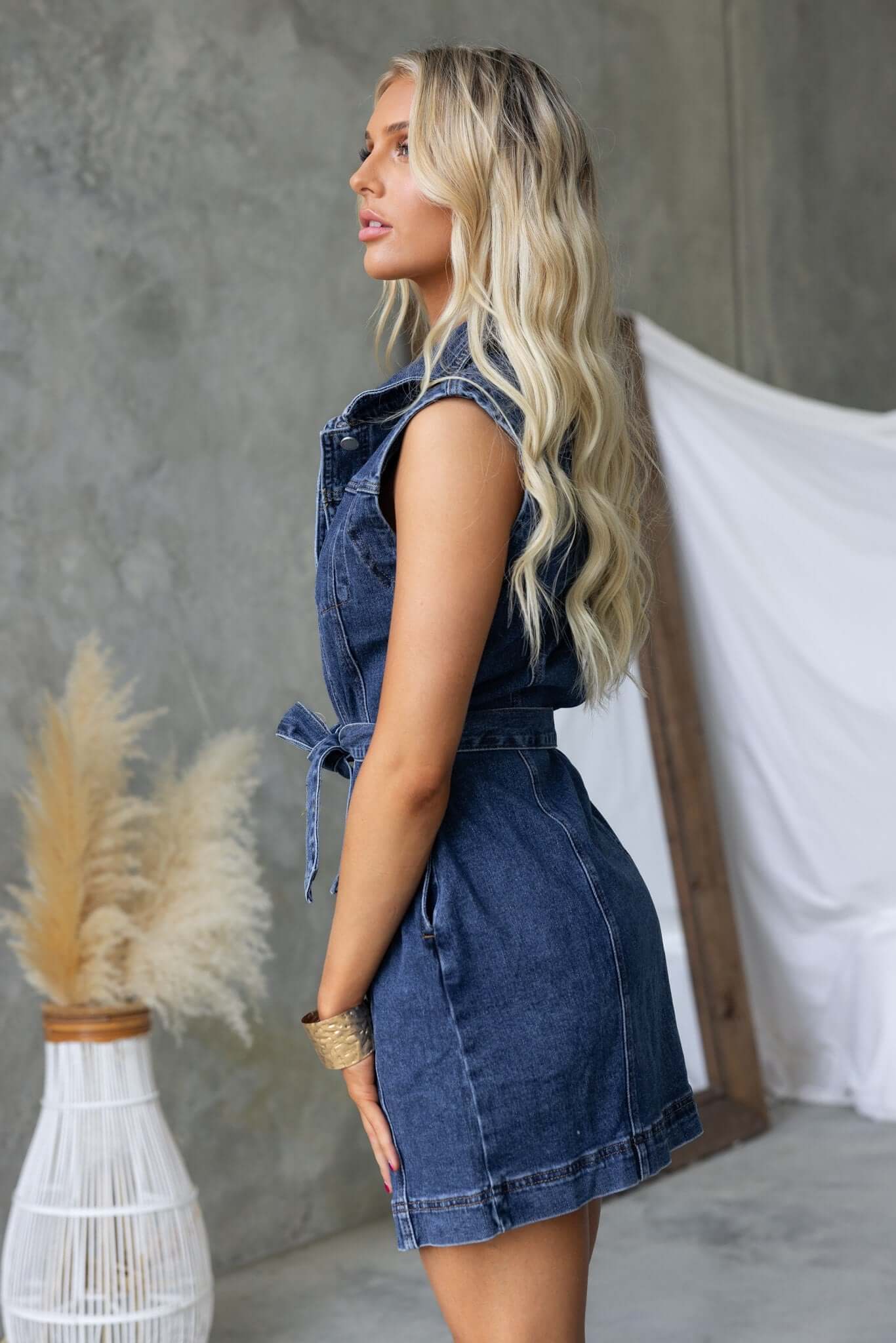 Pokey Denim Dress - Image 5