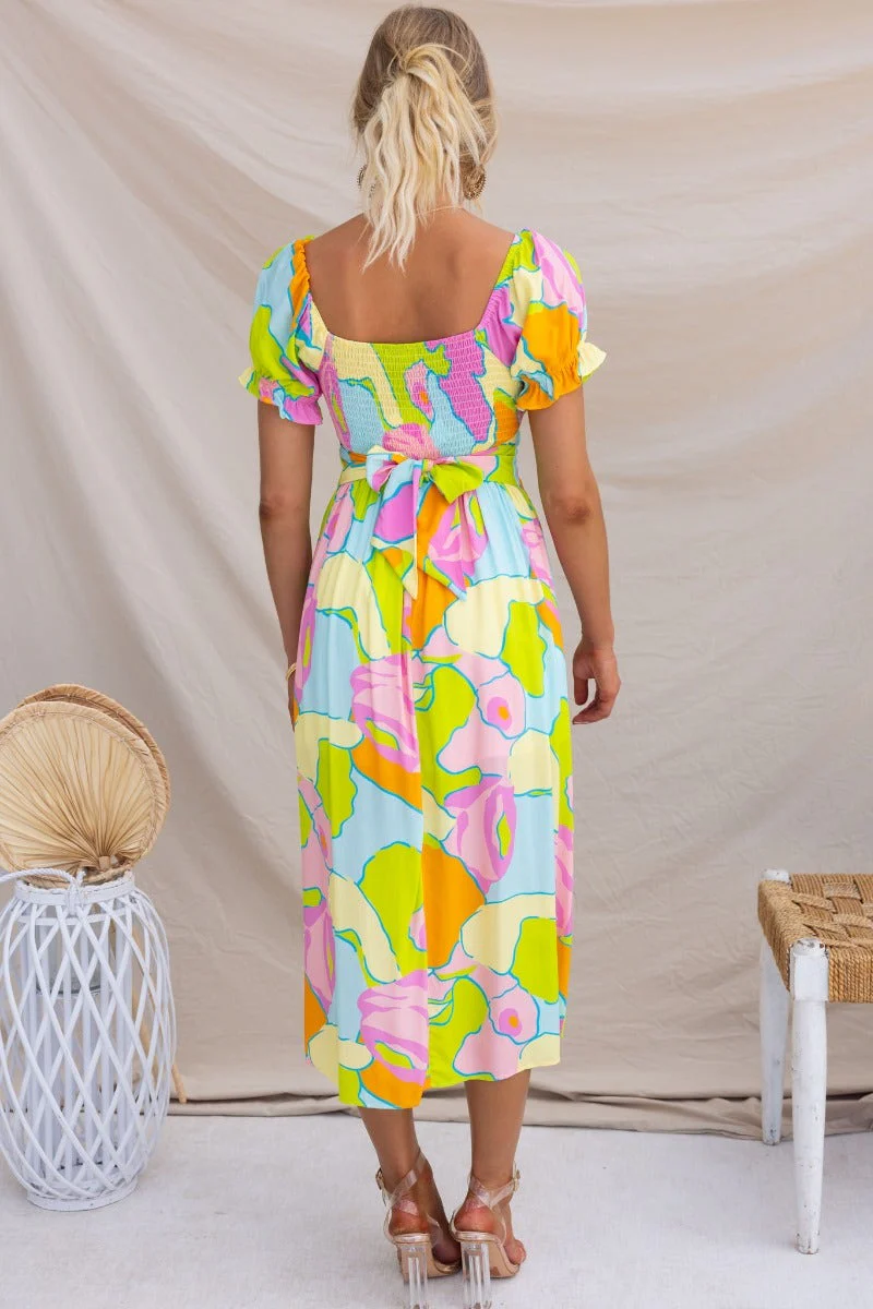 Pop Of Colour Midi Dress - Image 6
