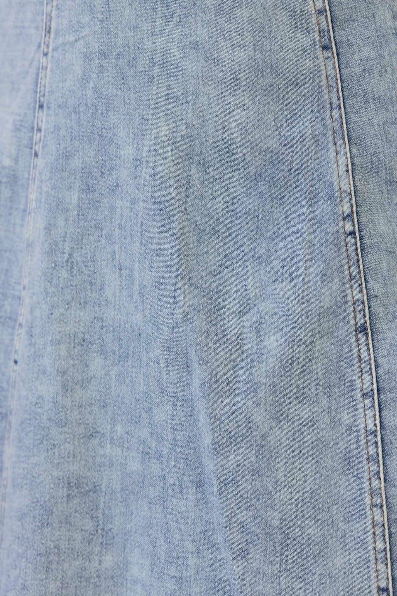 Qlarie Denim Midi Dress - Image 7