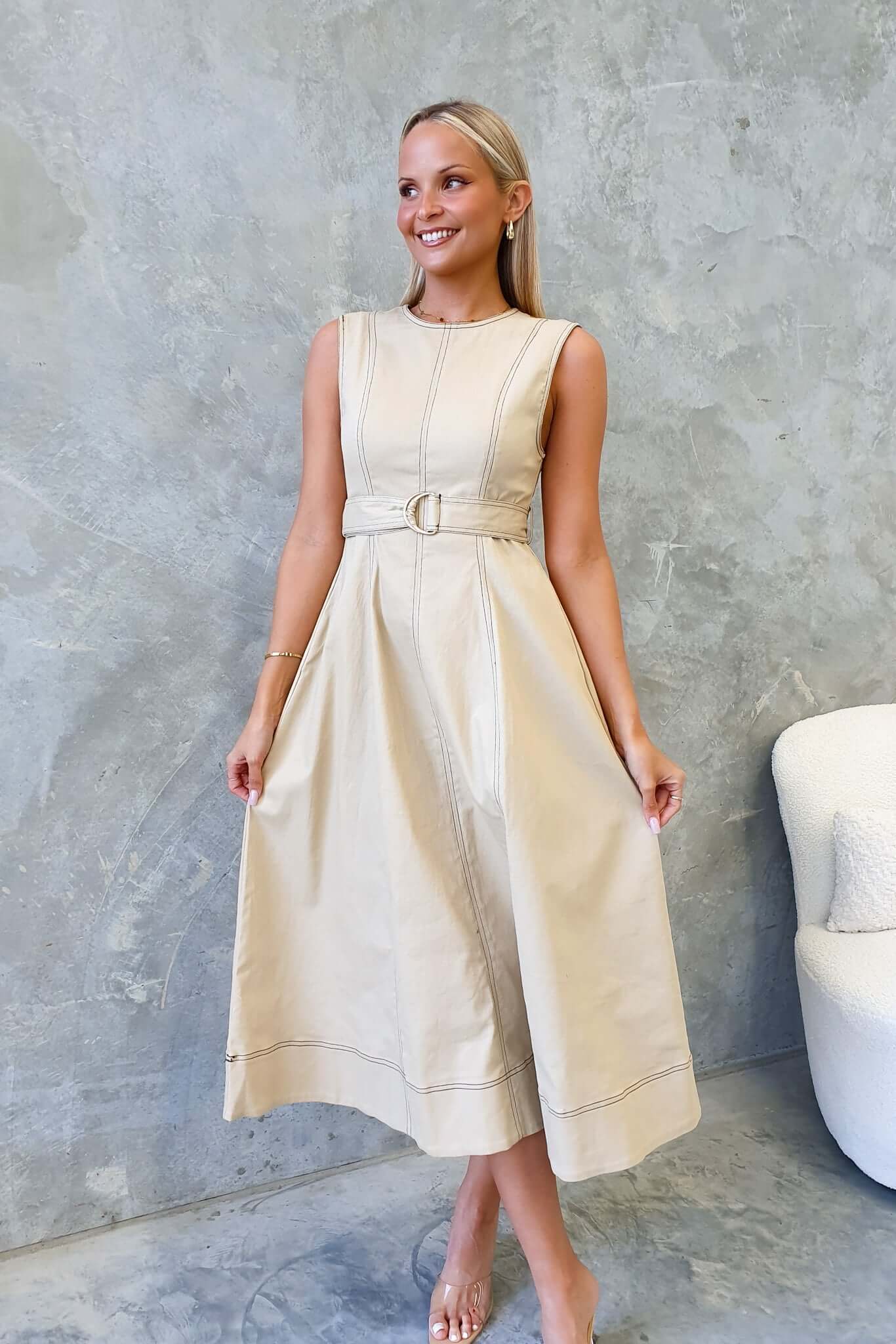 Ravil Denim Midi Dress - Image 4