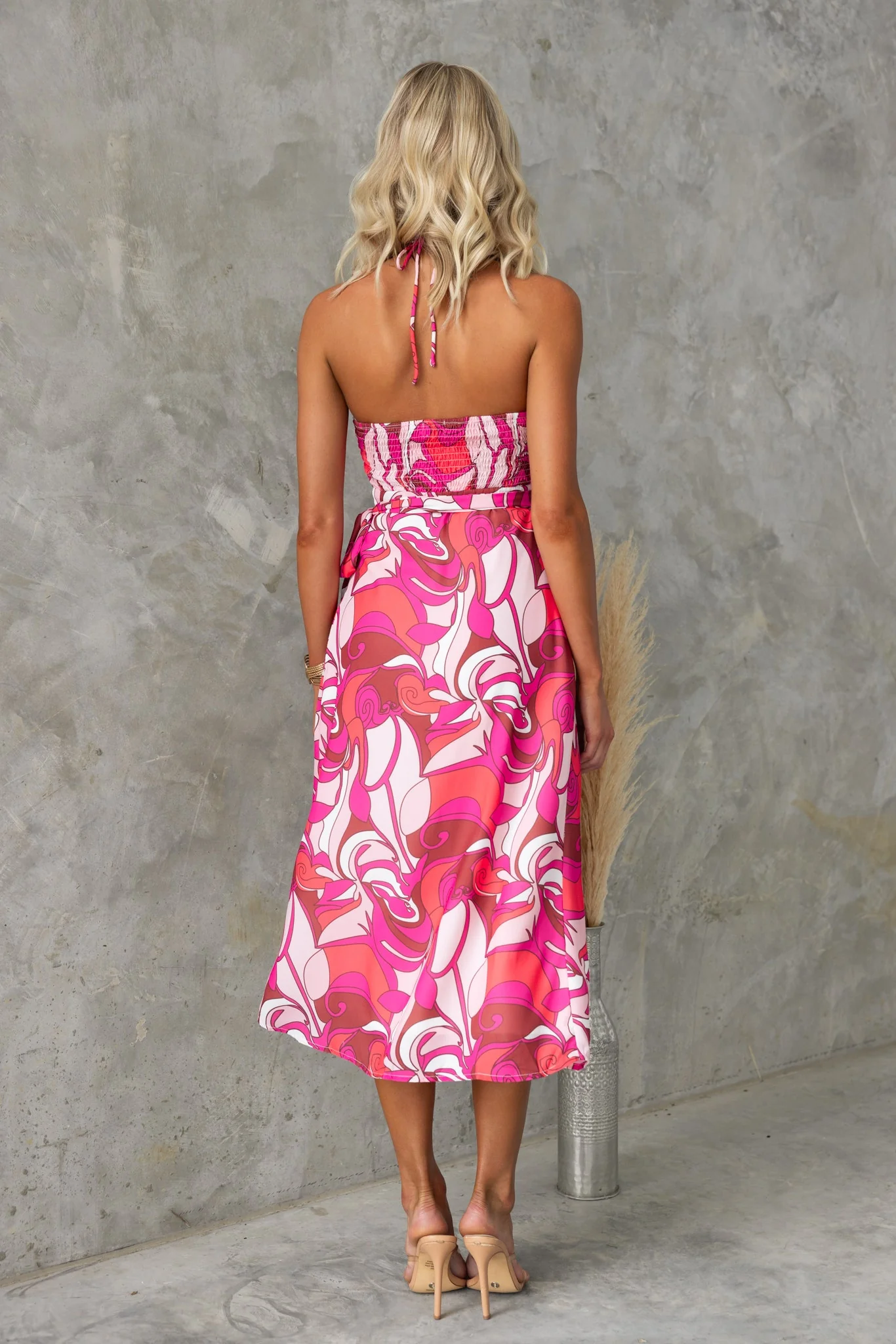 Reyna Wrap Midi Dress - Image 6