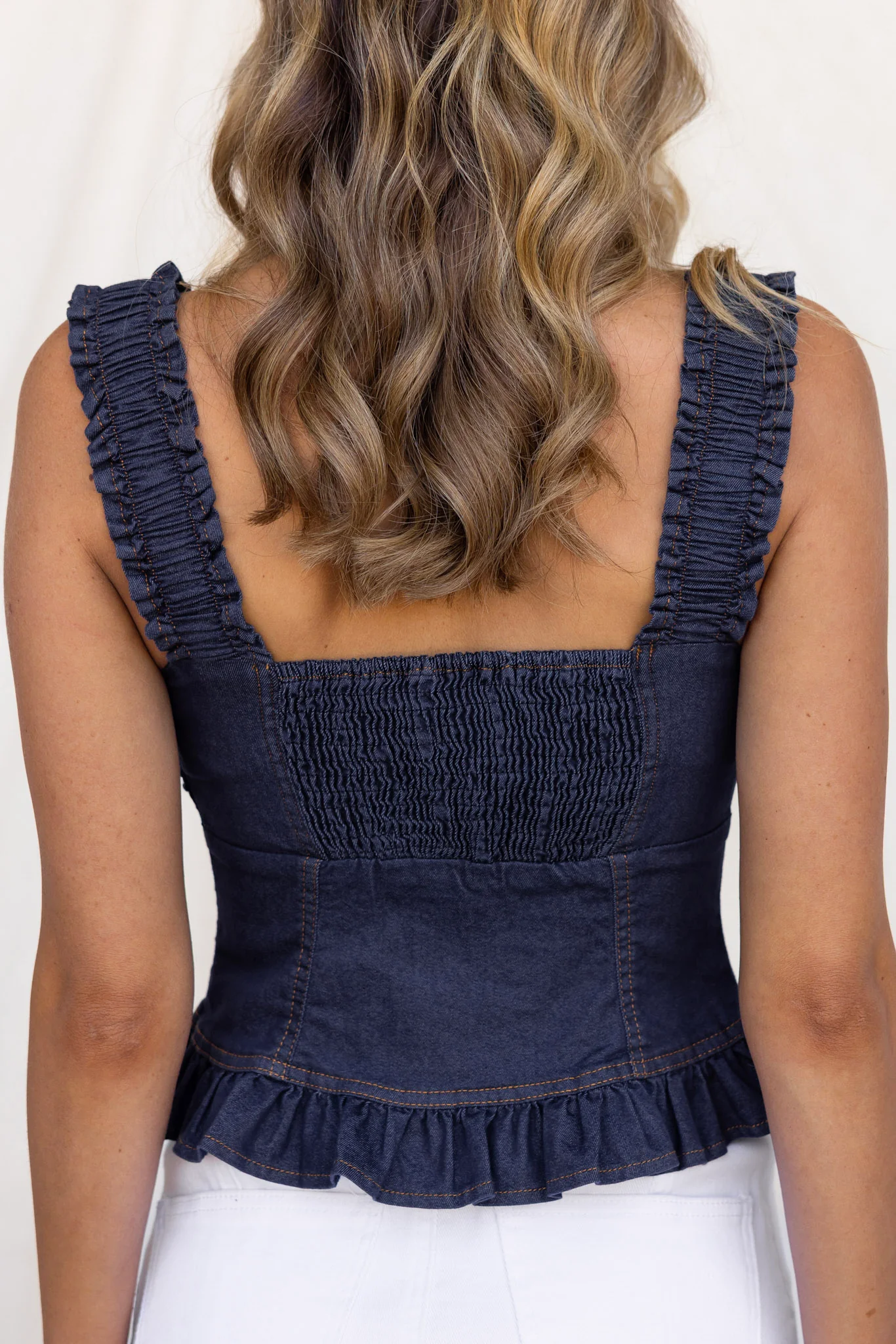 Rhythm Denim Top - Image 7