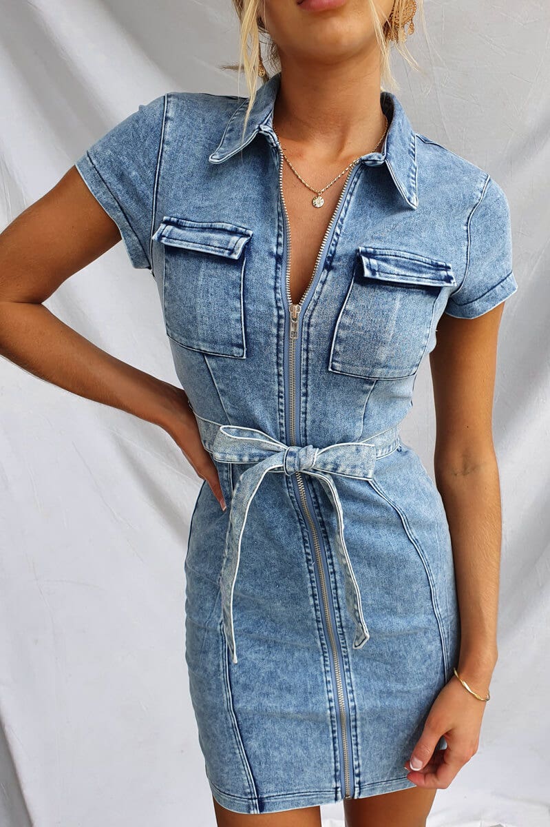 Rikki Denim Dress - Image 2