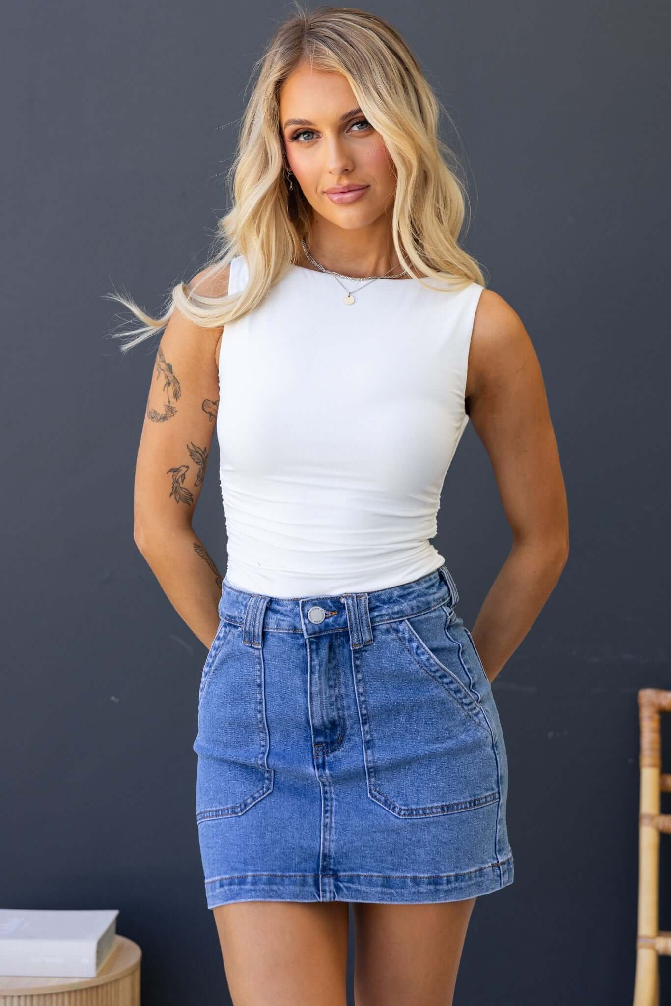 Rizzie Denim Skirt - Image 4