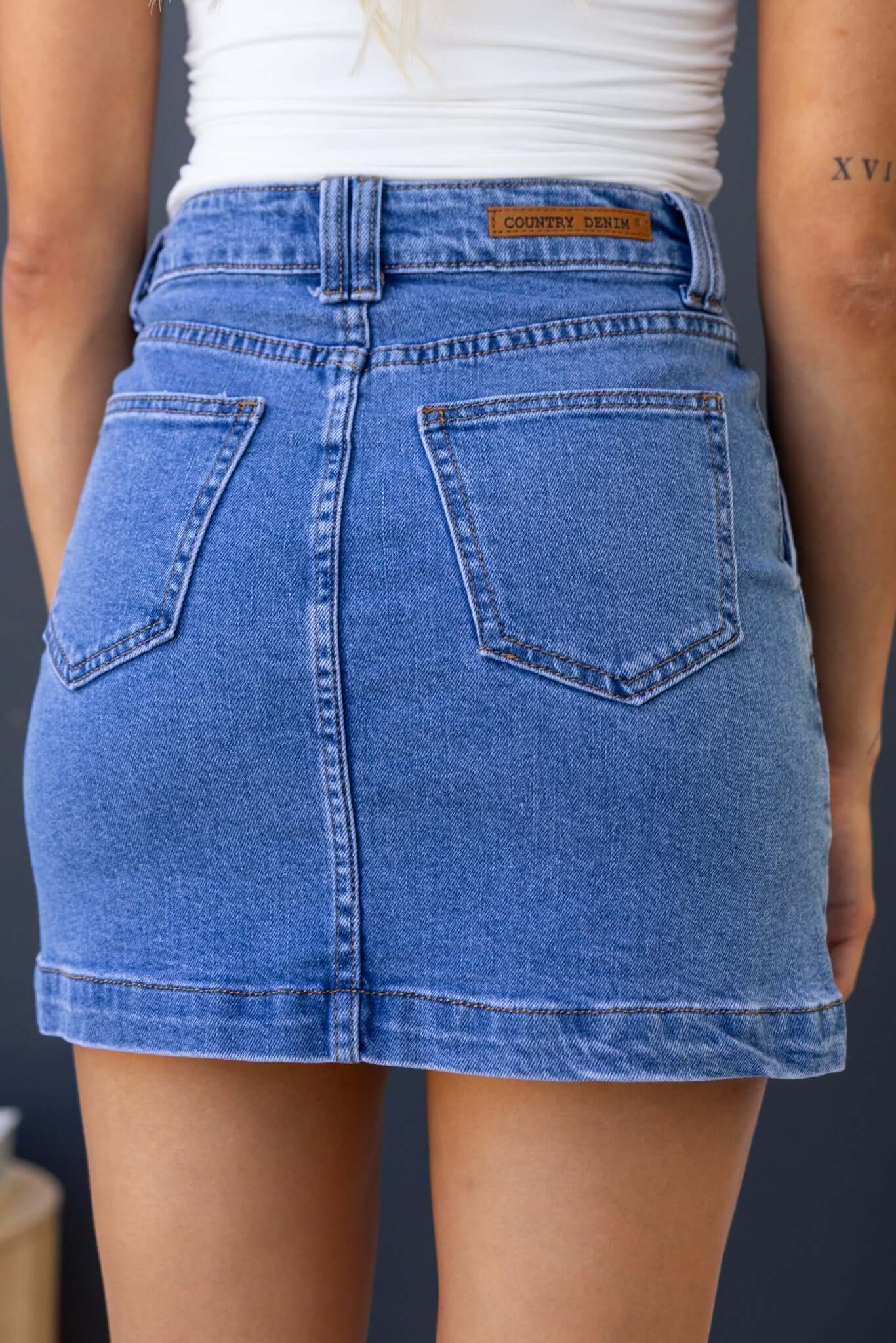 Rizzie Denim Skirt - Image 7