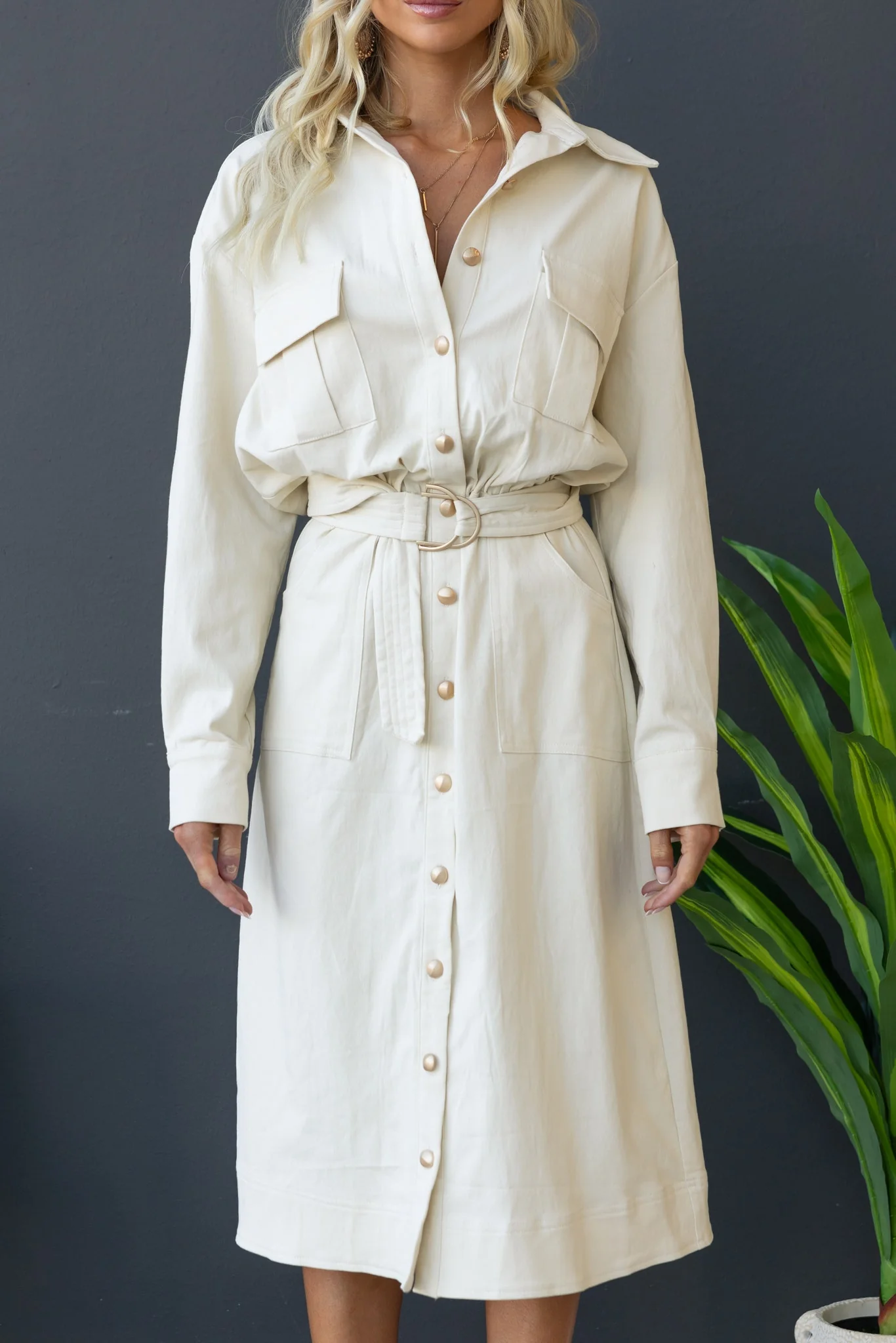 Ronin Denim Midi Dress - Image 5
