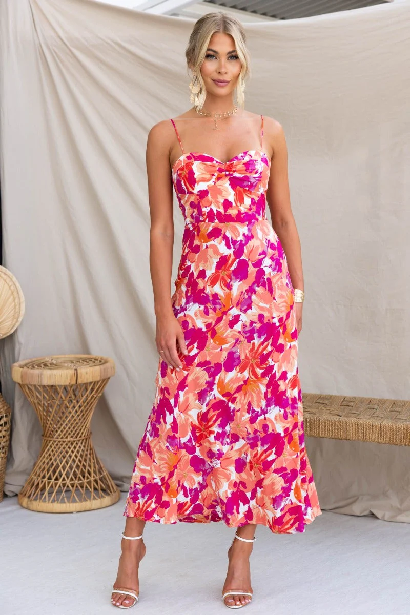 Rose Skies Midi Dress - Image 3
