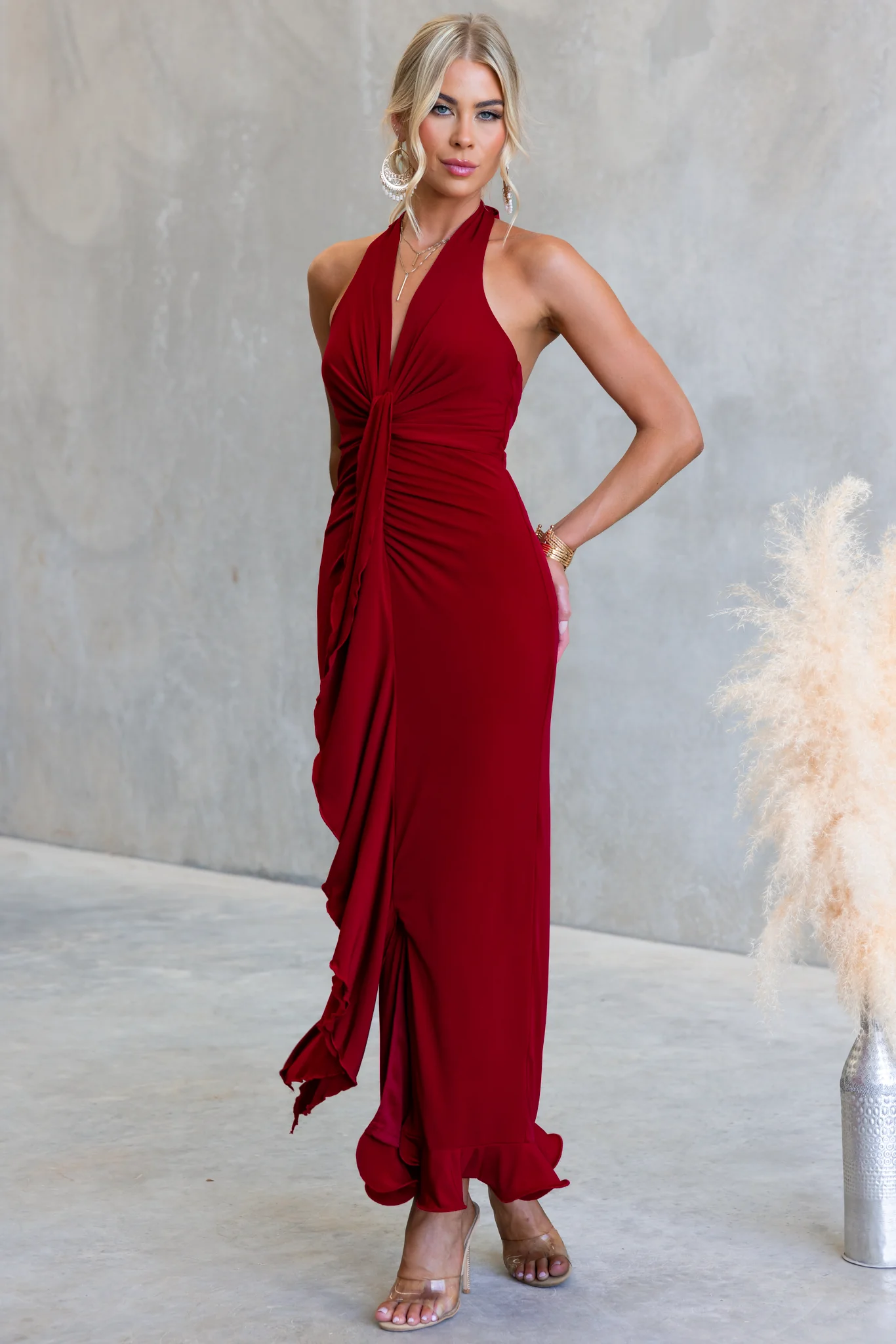 Rosy Mirage Maxi Dress - Image 3