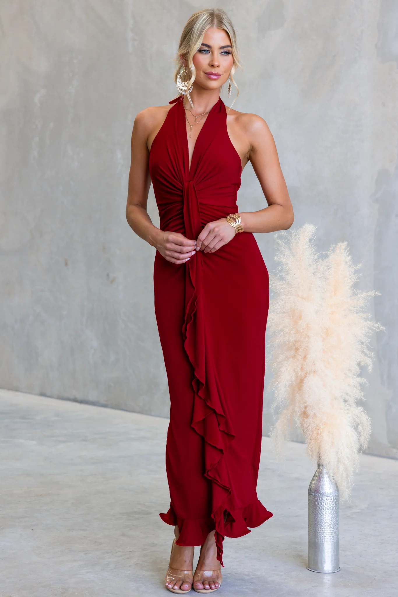 Rosy Mirage Maxi Dress - Image 5