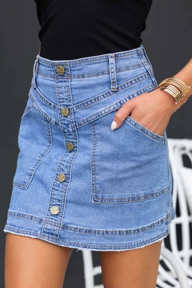 Roy Denim Skirt - Image 5