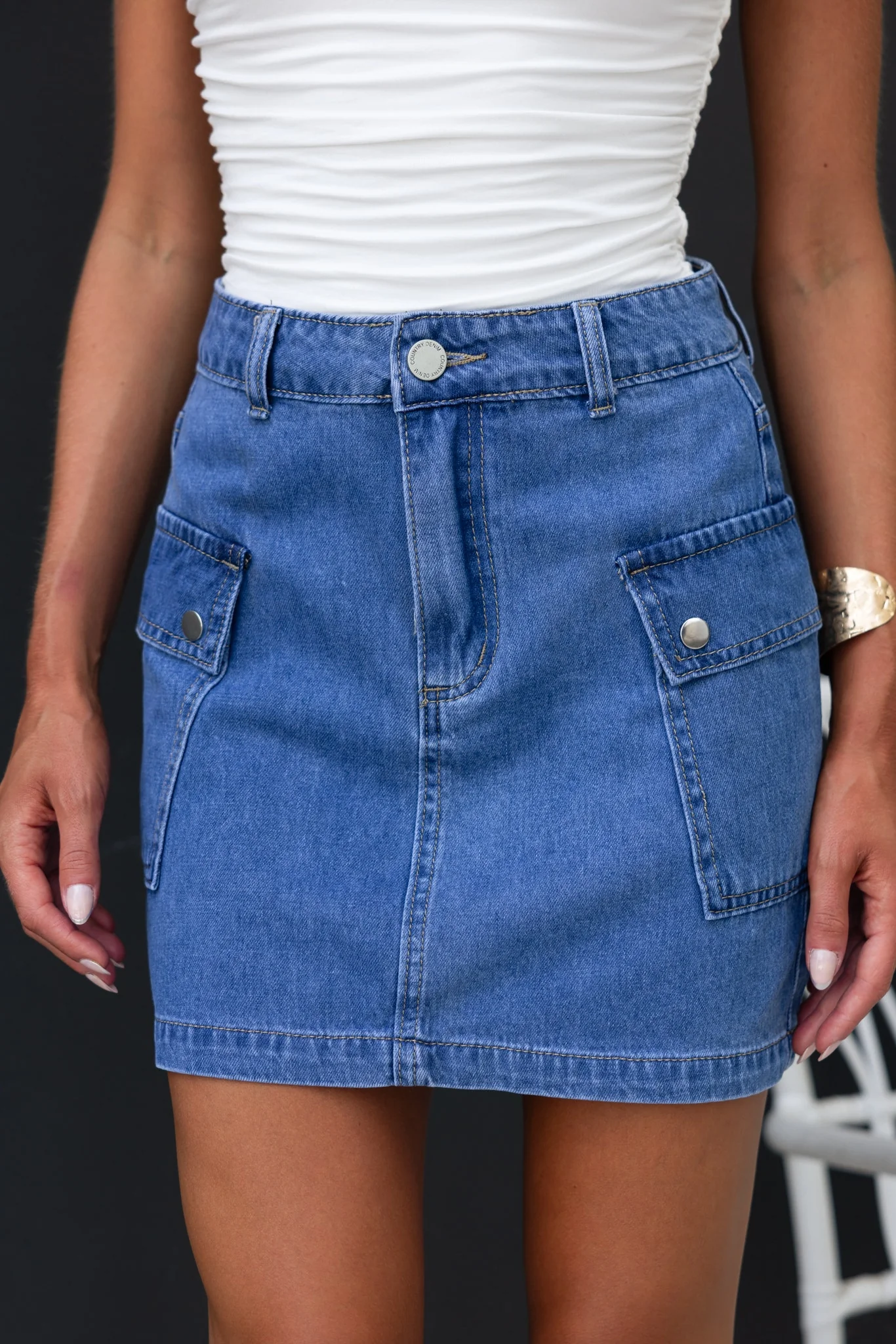 Rubi Denim Skirt - Image 4