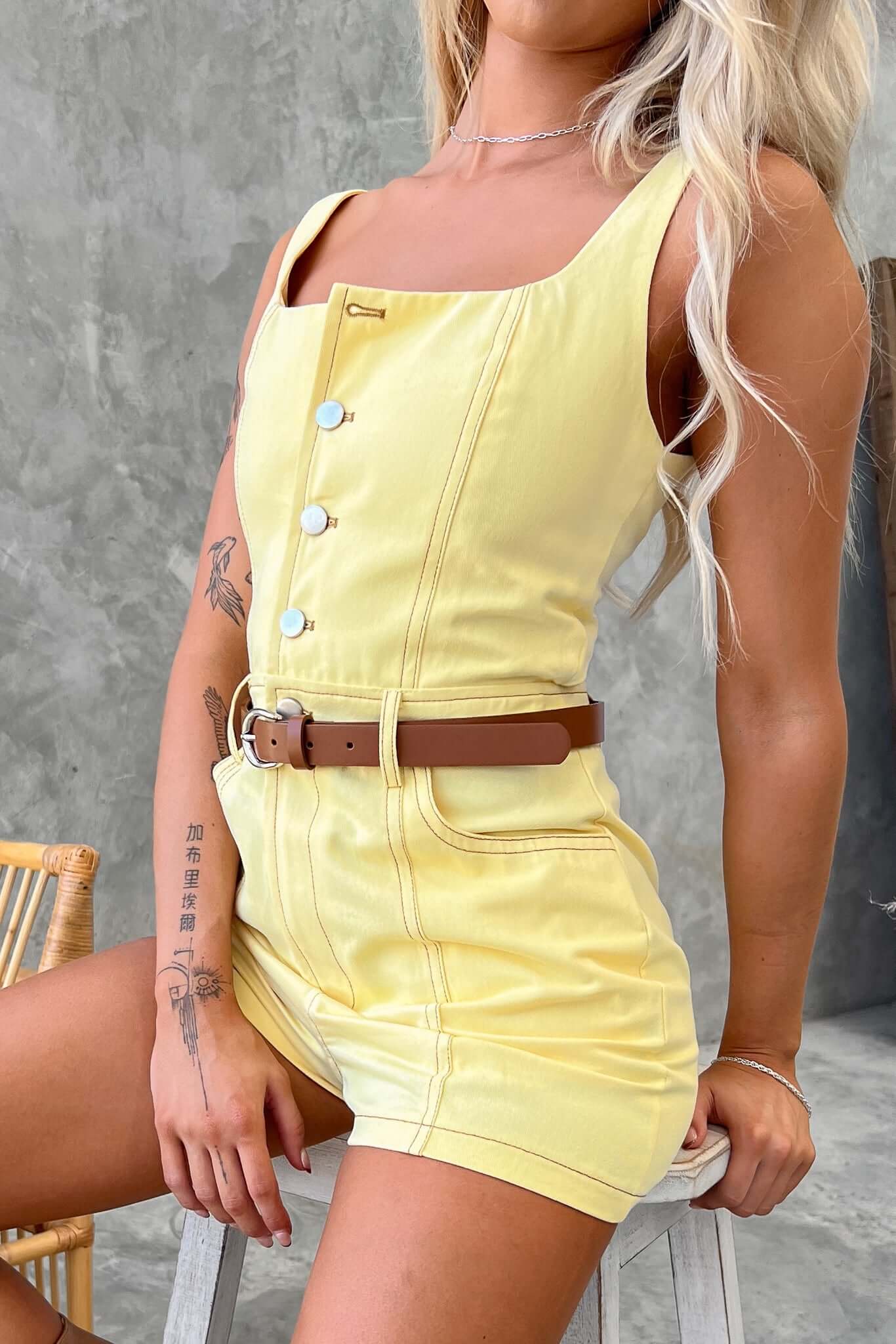 Salone Denim Playsuit
