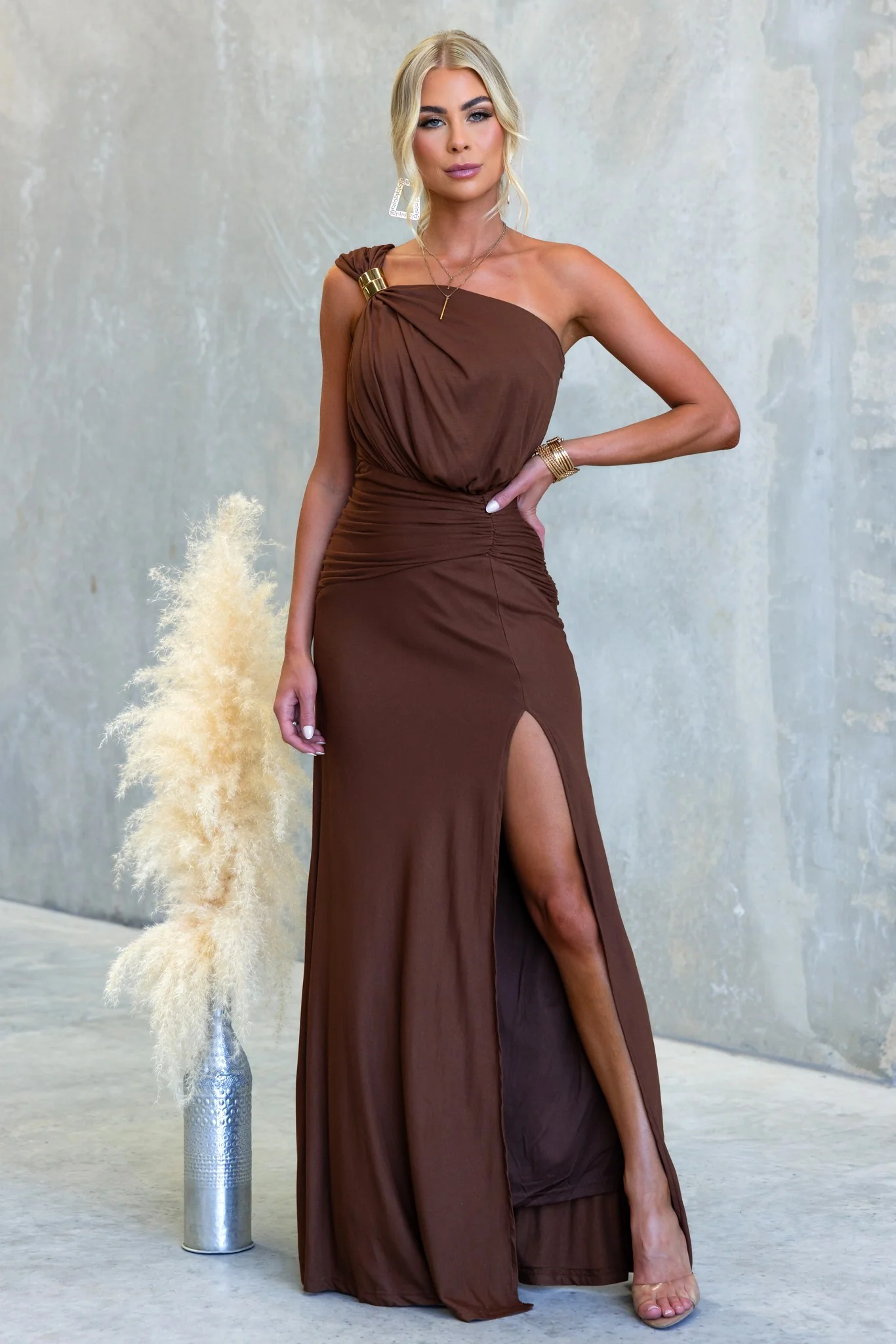 Serene Earth Maxi Dress - Image 2