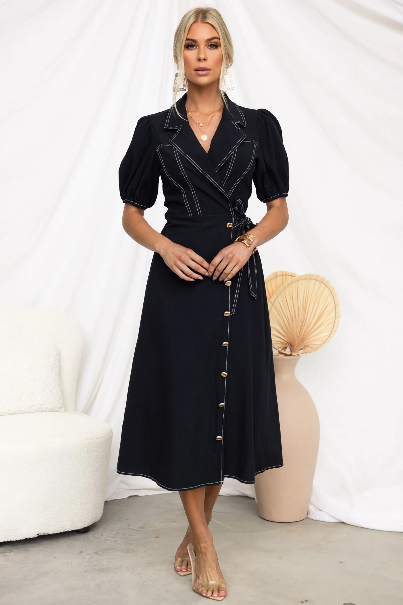 Sharnee Wrap Midi Dress - Image 3