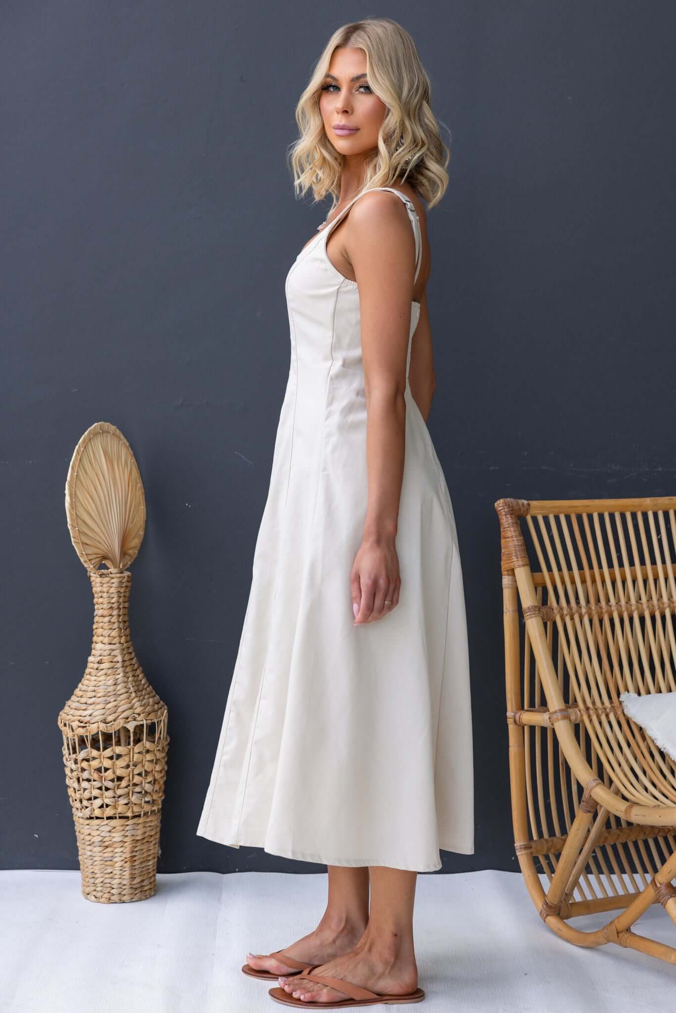 Shelly Denim Midi Dress - Image 6
