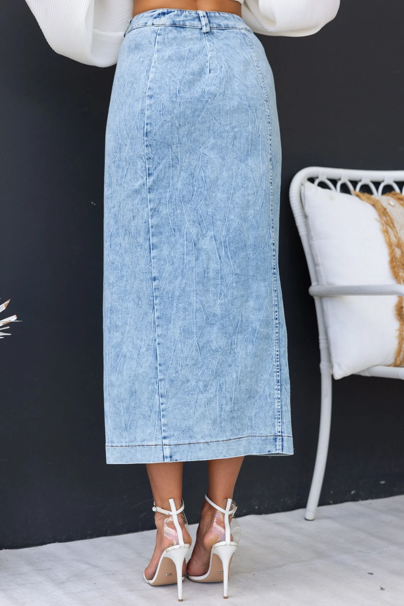 Sofia Denim Midi Skirt - Image 5