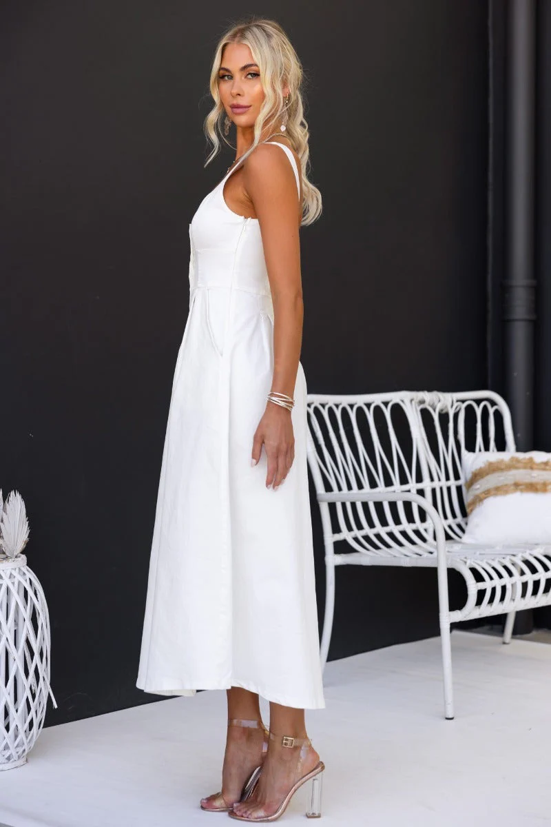 Tailey Denim Midi Dress - Image 4