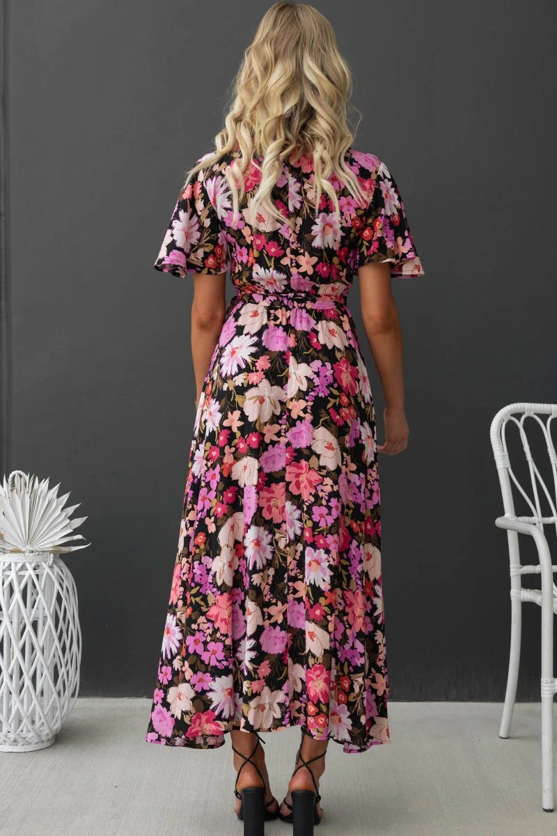 Talisha Wrap Maxi Dress - Image 6