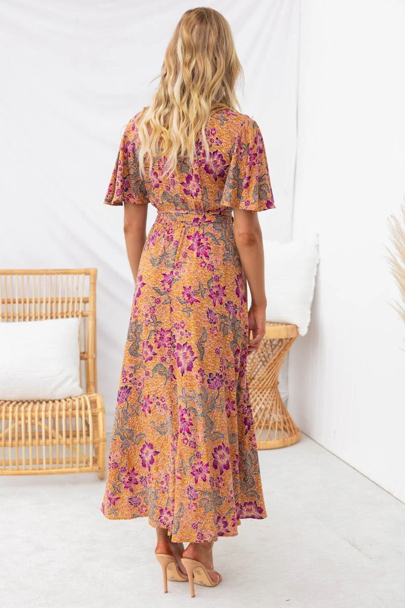 Talisha Wrap Maxi Dress - Image 7