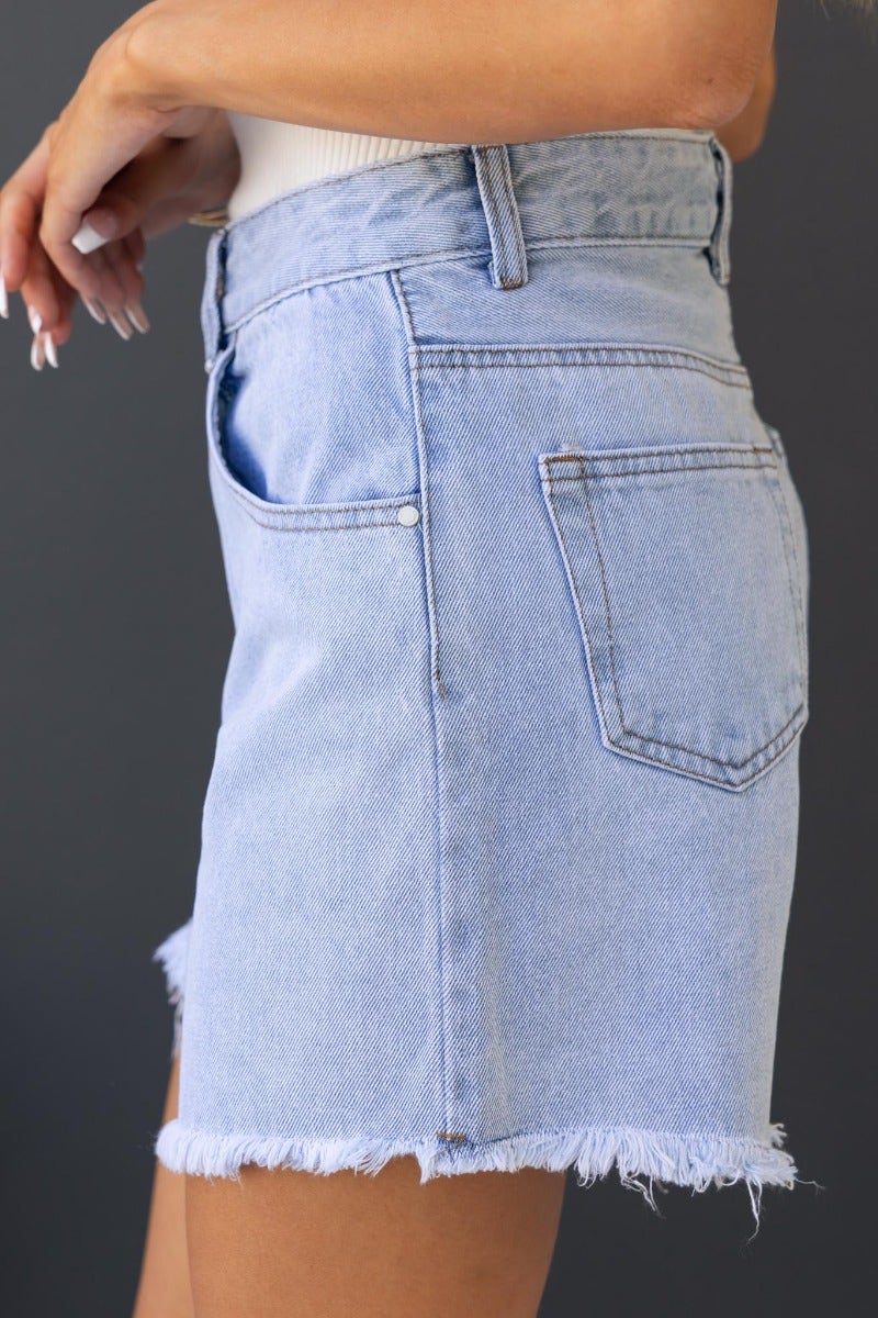 Talk Slow Denim Shorts - Image 7